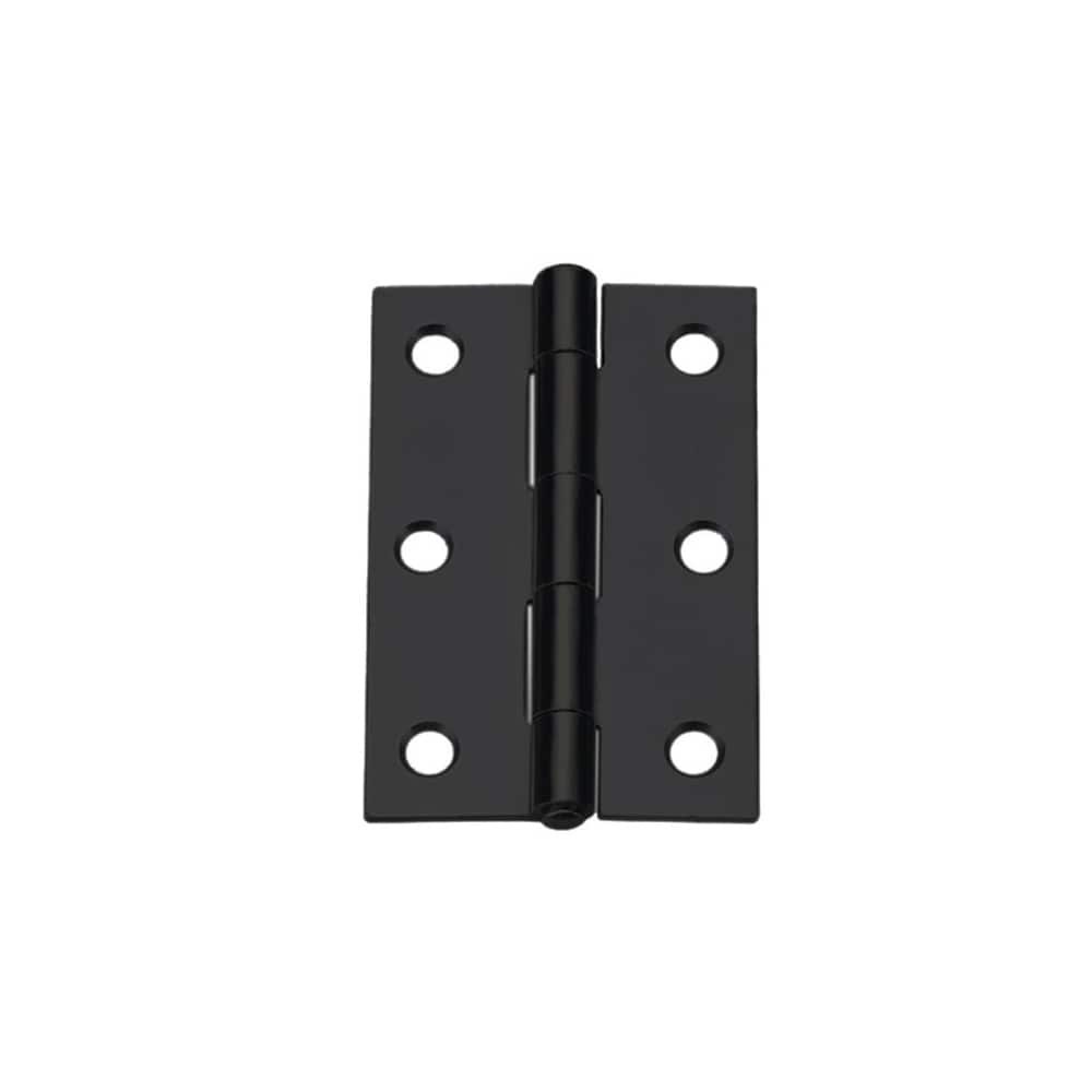 slide 4 of 6, RELIABILT 3-in H Matte Black Mortise Interior/Exterior Door Hinge 2 -Pack, 1 ct