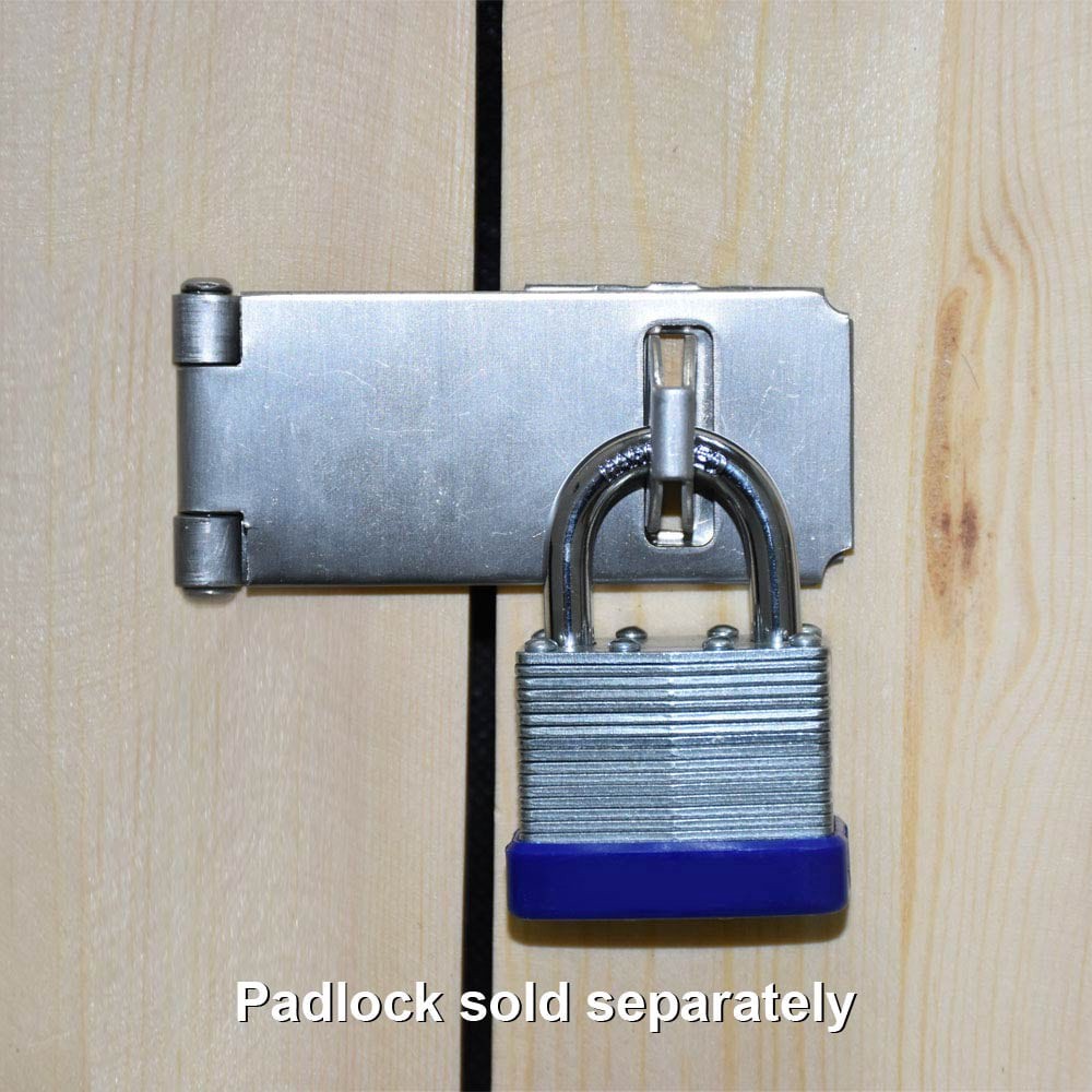 slide 2 of 6, RELIABILT 3-1/2-in Stainless steel Fixed staple hasps, 1 ct