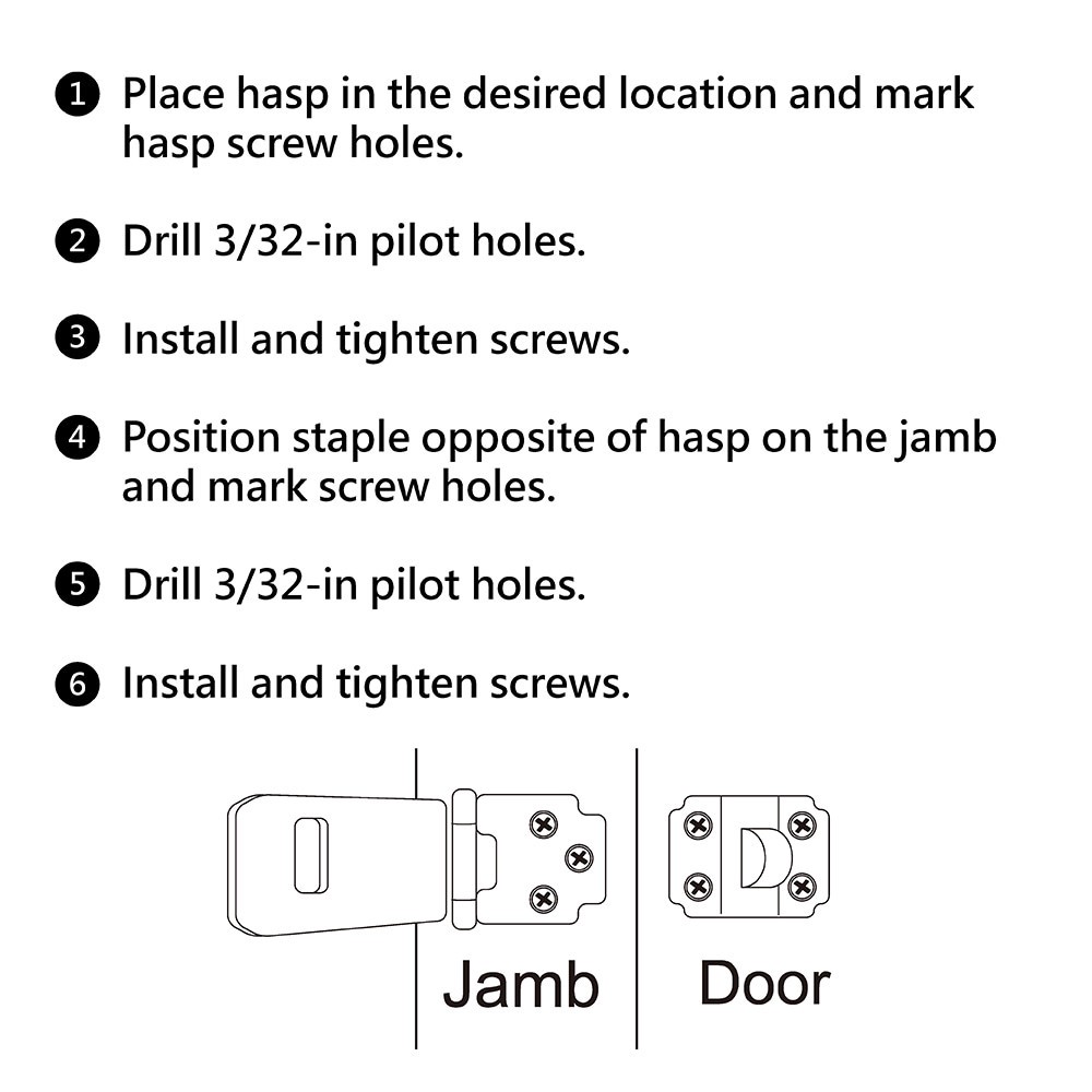 slide 4 of 6, RELIABILT 3-1/2-in Stainless steel Fixed staple hasps, 1 ct
