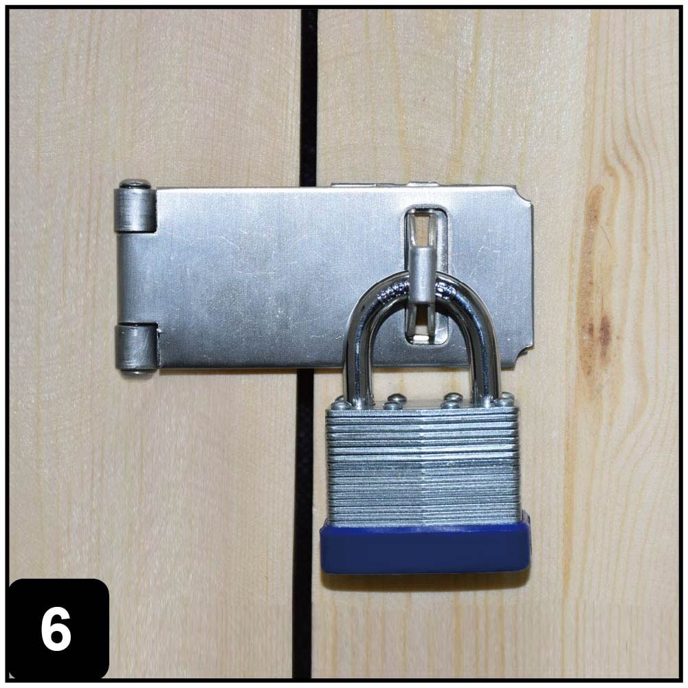 slide 6 of 6, RELIABILT 3-1/2-in Stainless steel Fixed staple hasps, 1 ct