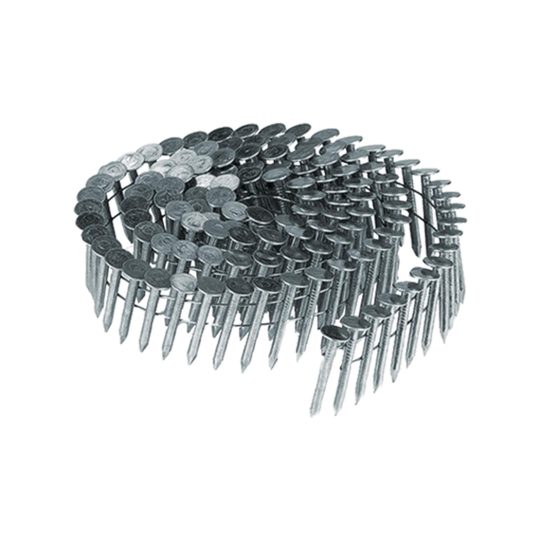 slide 2 of 3, Huttig-Grip 1-1/4-in 15 -Degree Smooth Shank Electro-galvanized Collated Coil Roofing Nails 7200 -Per Box, 1 ct