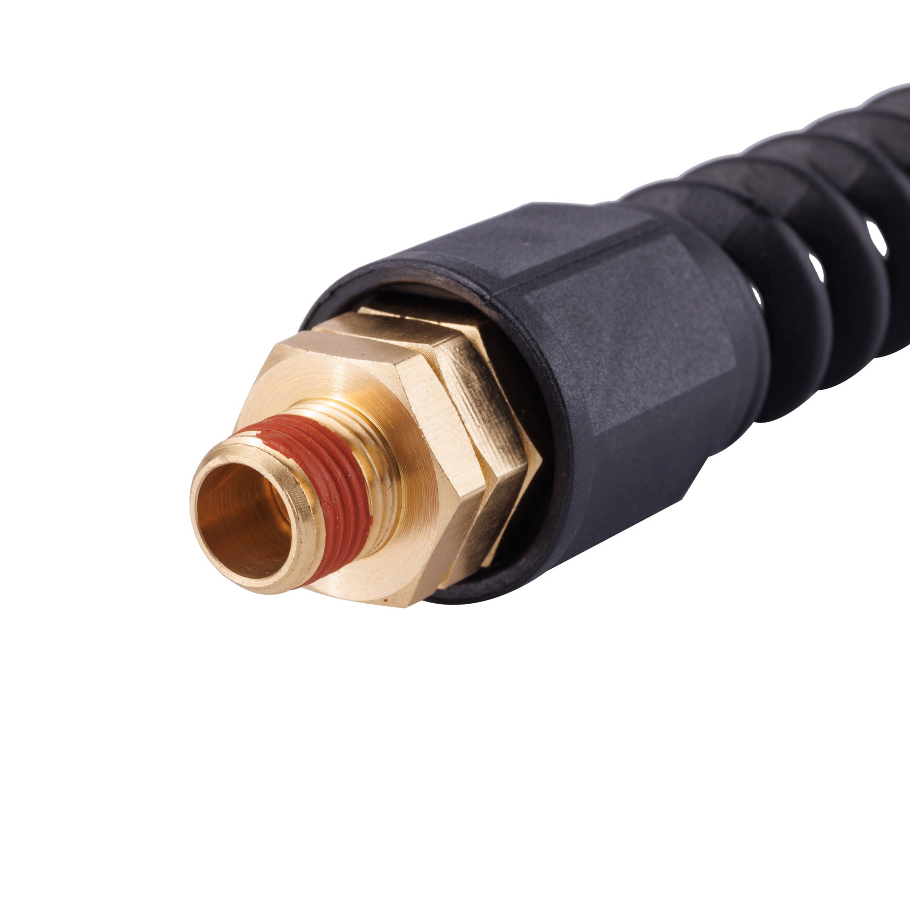 slide 4 of 6, Kobalt 3/8-in Field Repair Hose with Swivel End (for PVC and Hybrid hoses), 1 ct