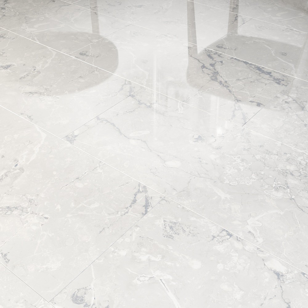 slide 4 of 6, Origin 21 Marina Grey 12-in x 24-in Polished Porcelain Floor and Wall Tile ( 1.937-sq ft Piece ), 1 ct