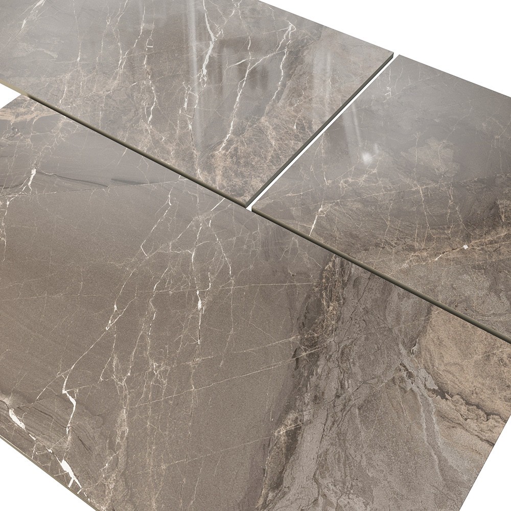 slide 6 of 6, Origin 21 Taupe Agate 12-in x 24-in Polished Porcelain Floor and Wall Tile ( 1.937-sq ft Piece ), 1 ct