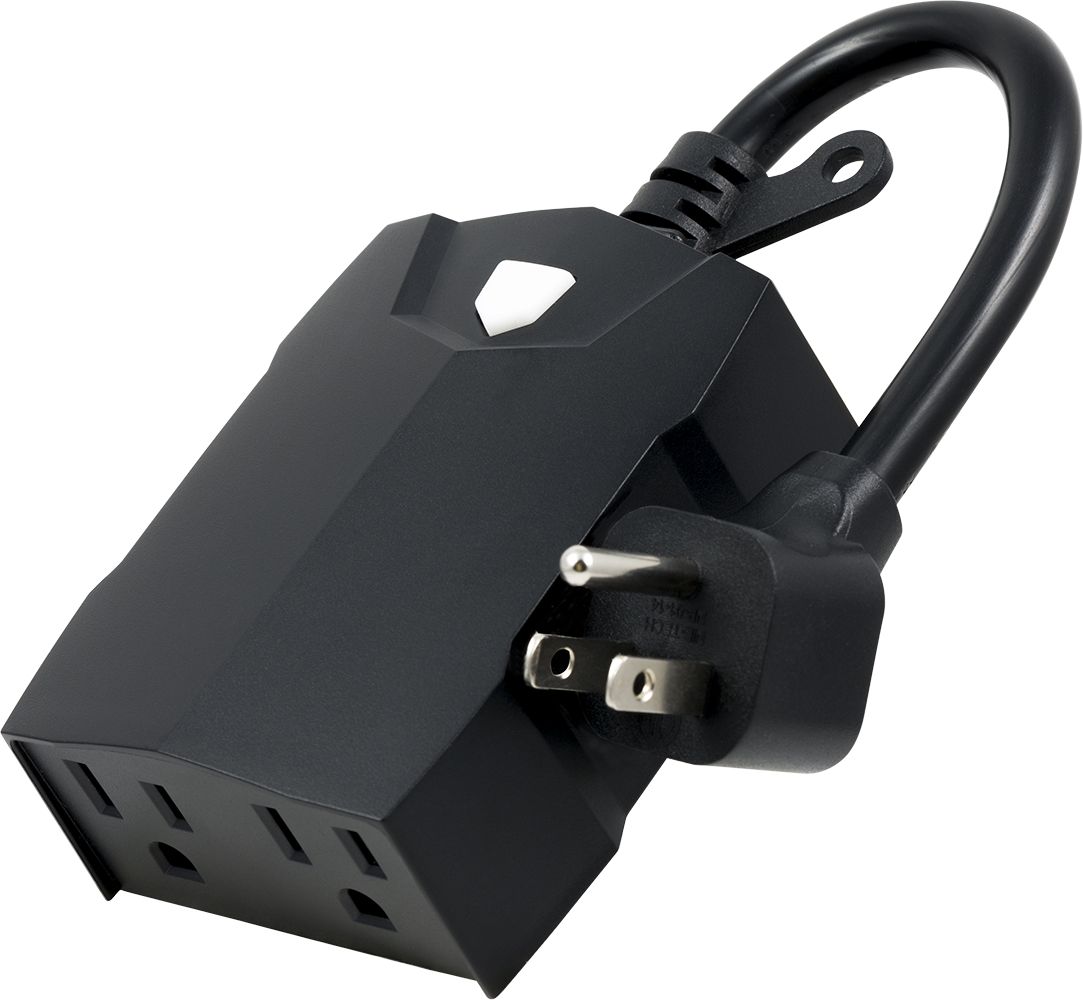 slide 2 of 6, Enbrighten Wi-Fi 125-Volt 2 -Outlet Outdoor Smart Plug, 1 ct