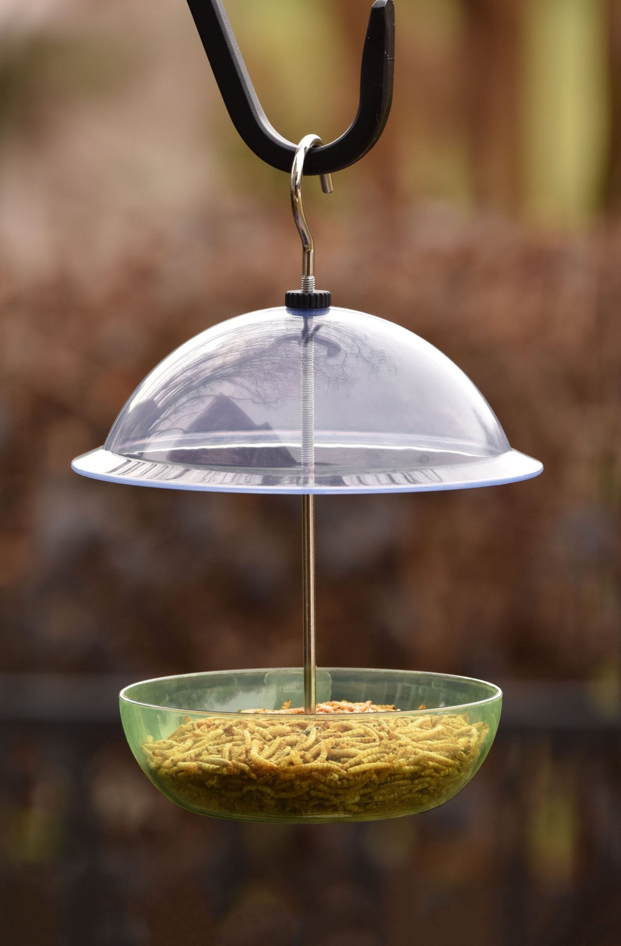 slide 3 of 5, Style Selections Plastic Hanging Hopper Bird feeder - 1-lb, 1 ct