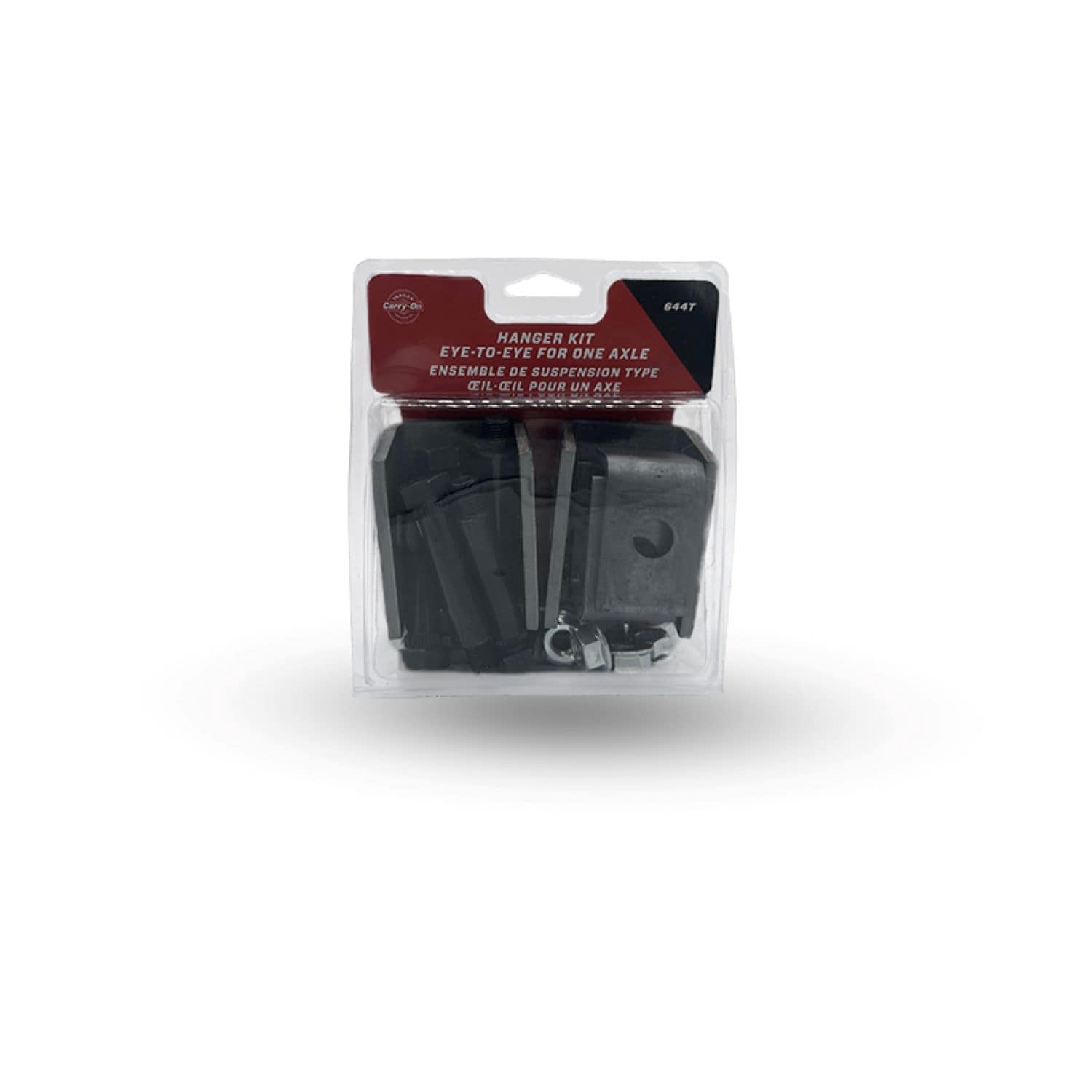 slide 3 of 3, Carry-On Trailer Trailer Spring Hanger Kit with Small and Medium Hangers, Shackle Links, Bolts, and Nuts - Silver, 1 ct