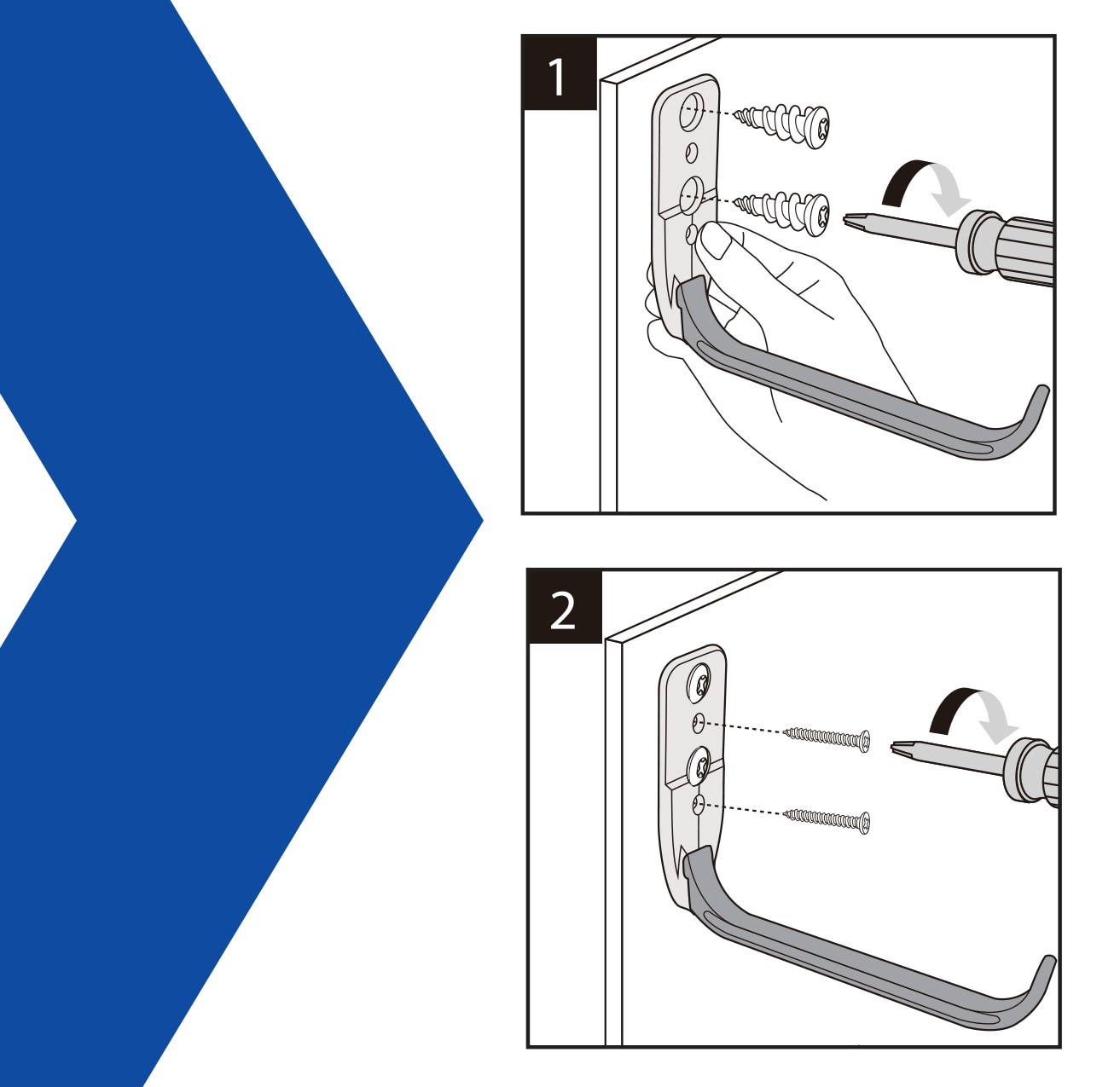 slide 5 of 6, Kobalt Multipurpose hook 2 -Pack 4.9-in Silver Steel, 1 ct