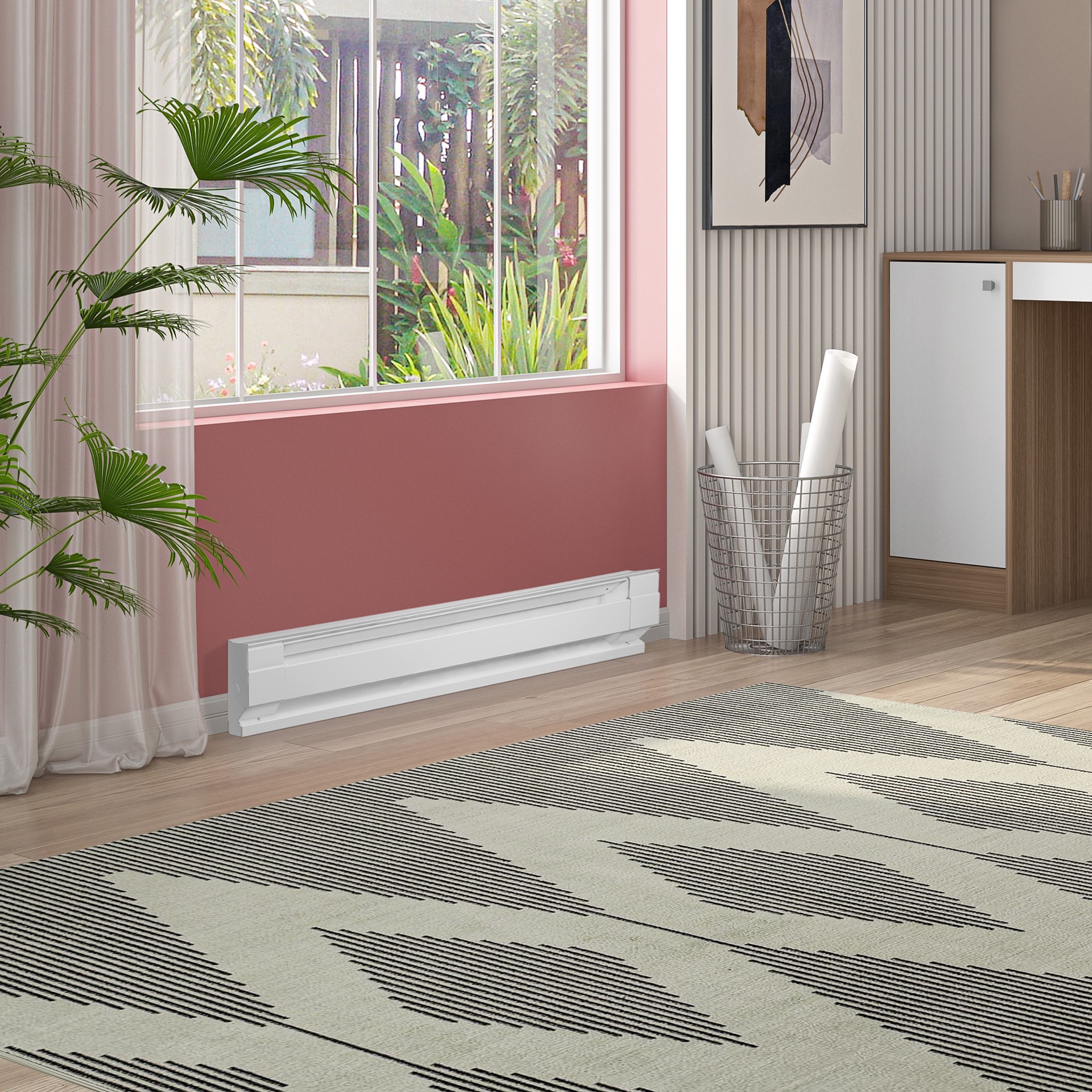 slide 4 of 6, Cadet 48-in 240-Volt 1000 -Watt Standard Electric Baseboard Heater, 1 ct