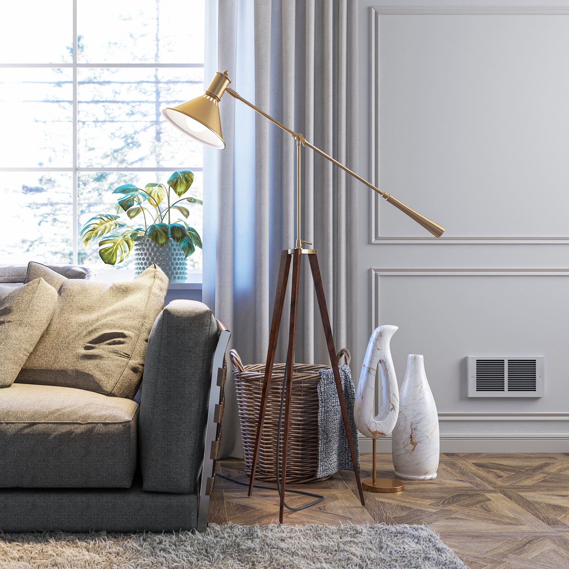 slide 6 of 6, Cadet Register Up to 1600.0-Watt 208/240 -Volt Heater fan Heater ( 4.0-in L x 7.375-in H Grille ), 1 ct