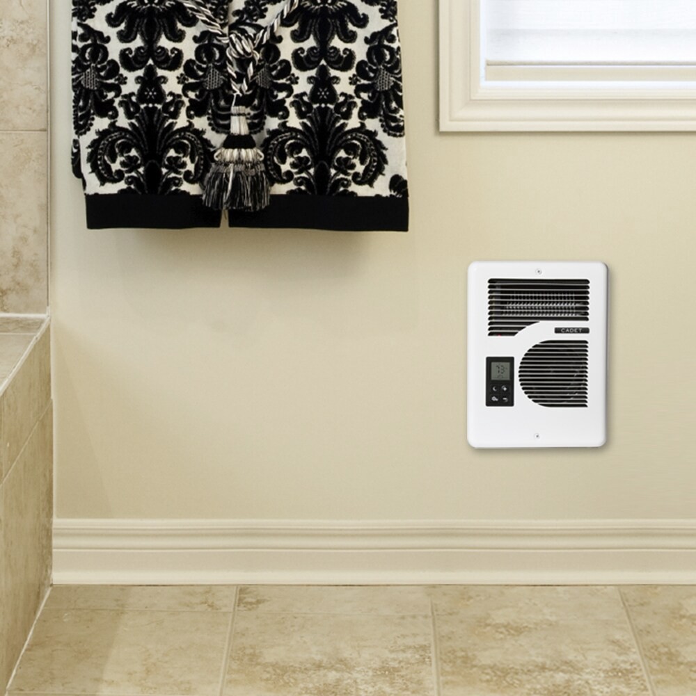 slide 3 of 6, Cadet EnergyPlus Up to 1600.0-Watt 120/240 -Volt Heater fan Heater ( 4.0-in L x 12.0-in H Grille ), 1 ct