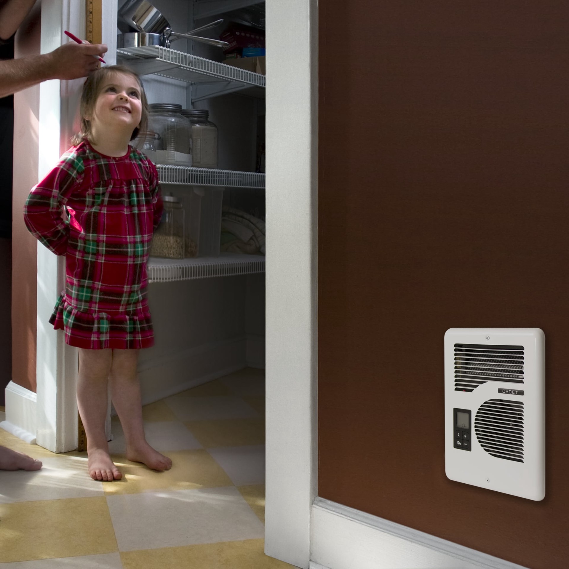 slide 5 of 6, Cadet EnergyPlus Up to 1600.0-Watt 120/240 -Volt Heater fan Heater ( 4.0-in L x 12.0-in H Grille ), 1 ct