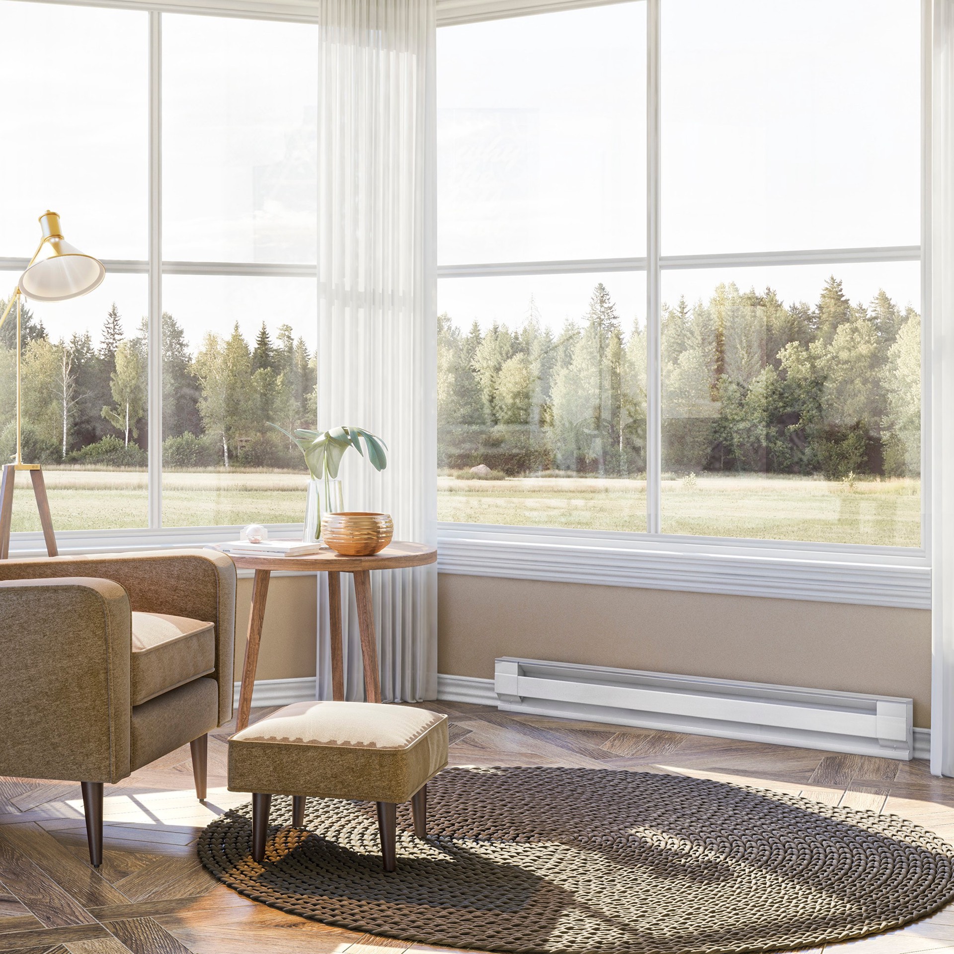 slide 5 of 6, Cadet 60-in 240-Volt 1250 -Watt Standard Electric Baseboard Heater, 1 ct