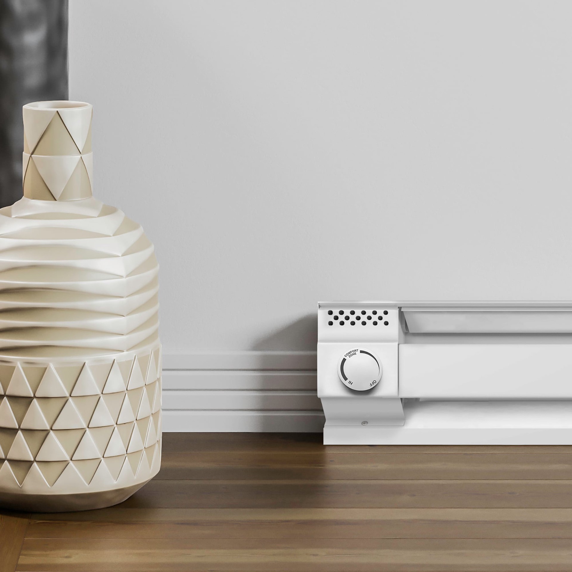 slide 5 of 6, Cadet 240-Volt Mechanical Non-Programmable Thermostat Use with Electric Baseboard 120V-240V, 1 ct