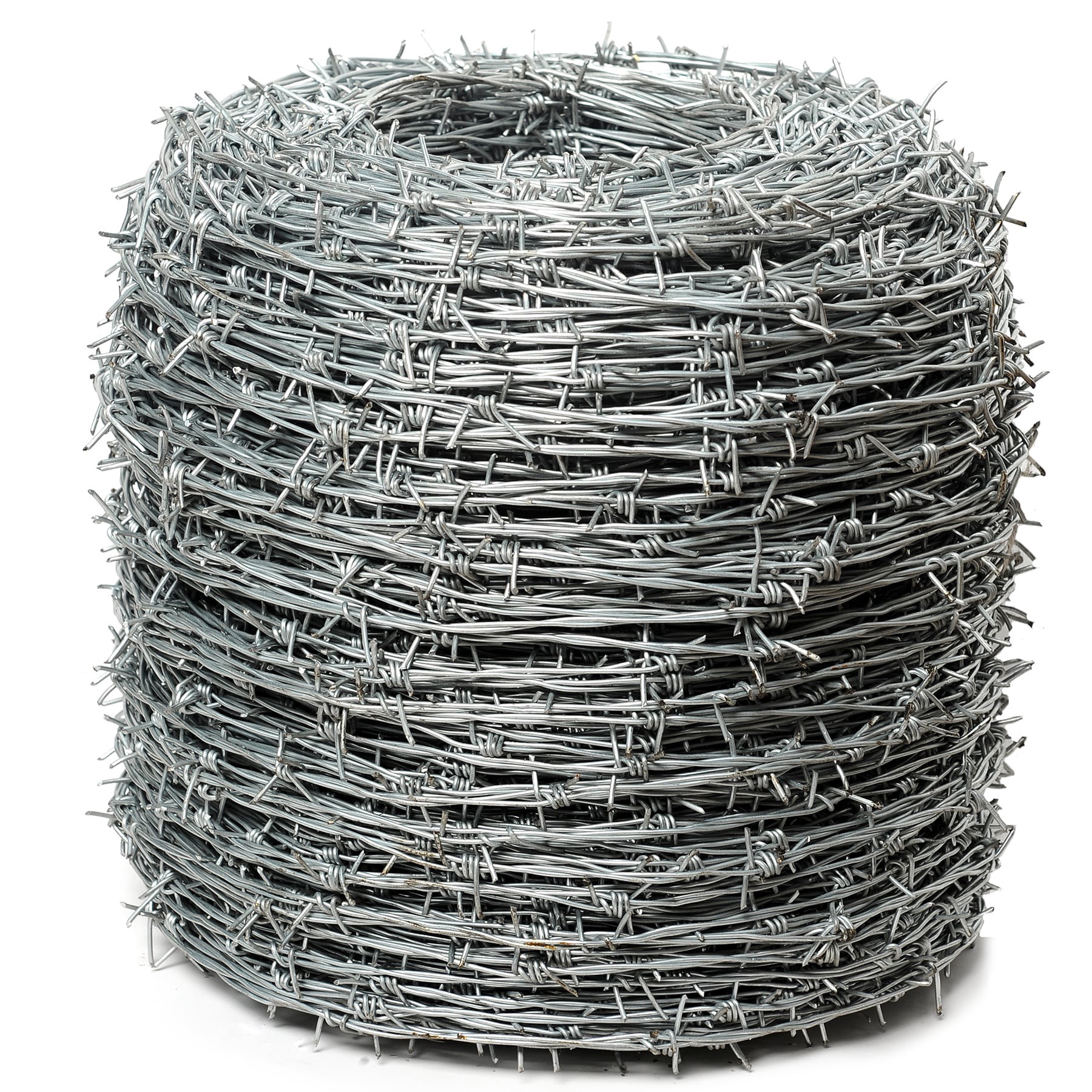 slide 1 of 6, IRONRIDGE 1320-ft x 1-ft 15.5 -Gauge Gray Steel Barbed Wire Rolled Fencing, 1 ct