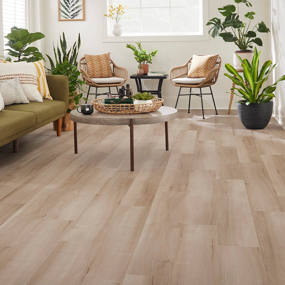 slide 3 of 6, STAINMASTER Ellyn Hickory 12-mil x 7-3/32-in W x 47-in L Waterproof Luxury Vinyl Plank Flooring ( 17.33-sq ft Carton ), 1 ct