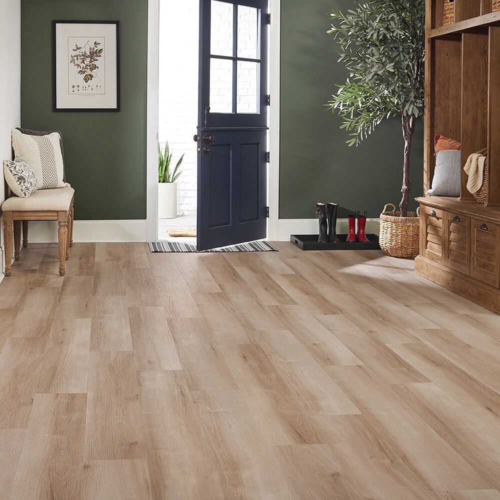 slide 4 of 6, STAINMASTER Ellyn Hickory 12-mil x 7-3/32-in W x 47-in L Waterproof Luxury Vinyl Plank Flooring ( 17.33-sq ft Carton ), 1 ct