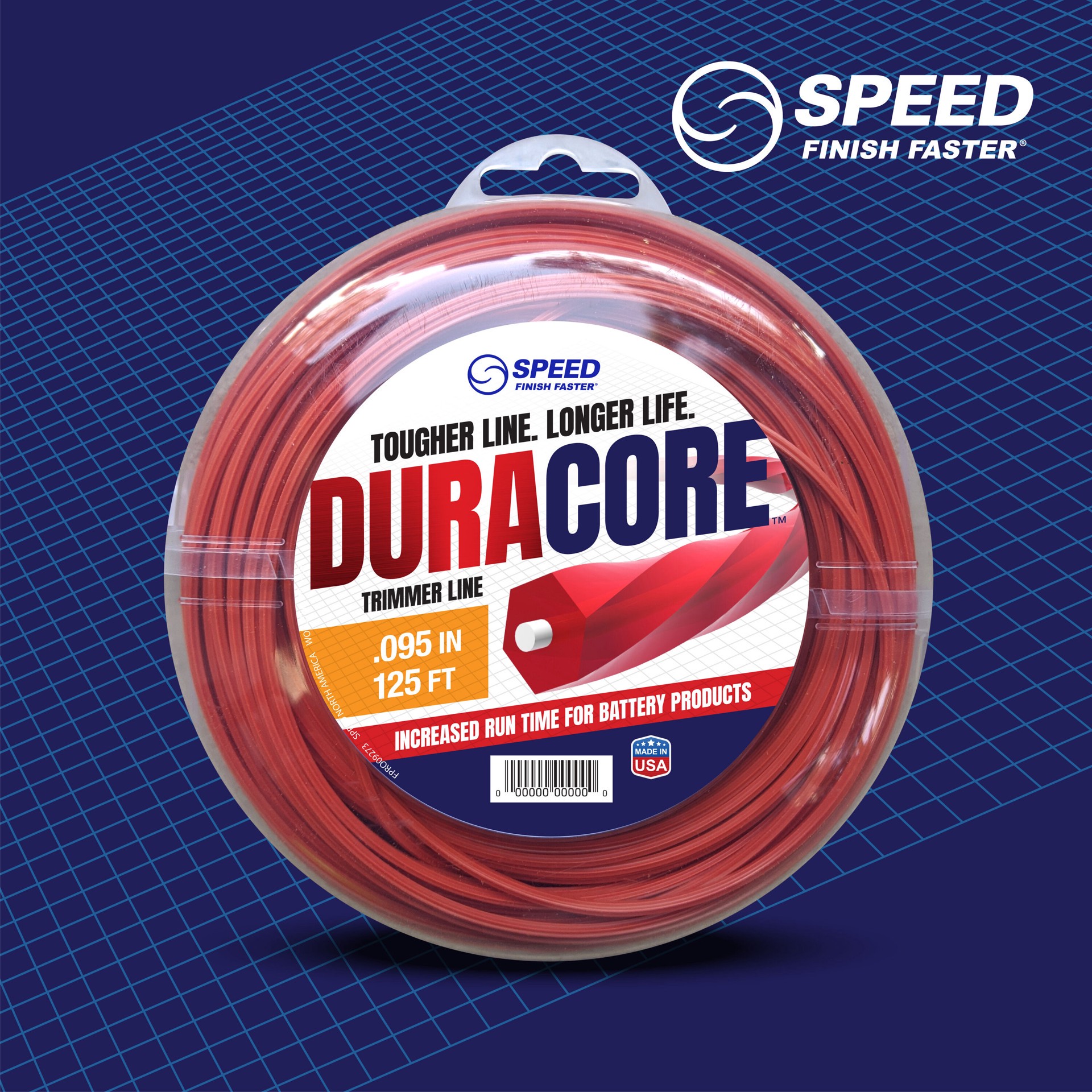 slide 2 of 6, SPEED DuraCore 0.095-in x 125-ft Bulk reel Trimmer Line, 1 ct