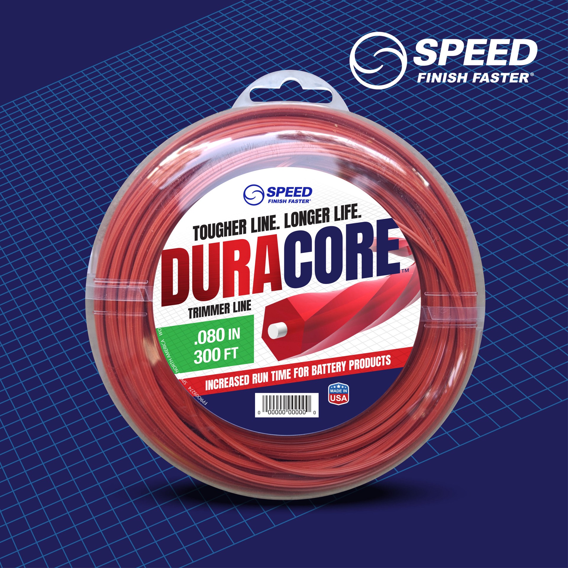 slide 2 of 6, SPEED DuraCore 0.080-in x 300-ft Bulk reel Trimmer Line, 1 ct