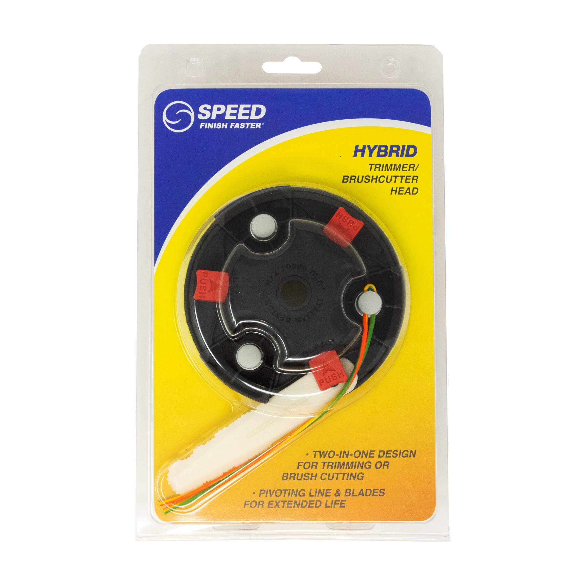 slide 1 of 6, SPEED Universal Fit 0.095-in Plastic Blade or line String Trimmer Replacement Head, 1 ct