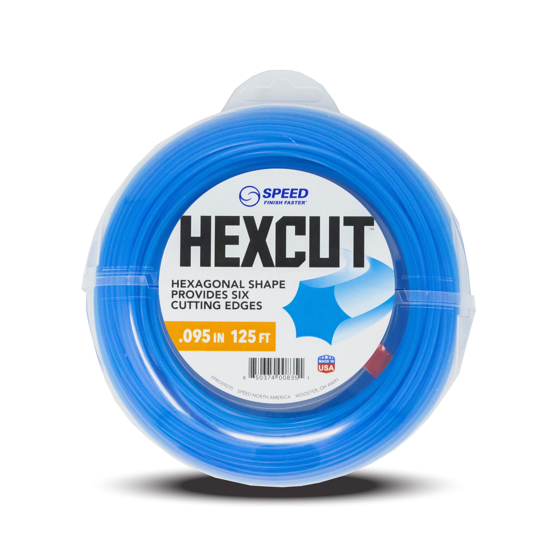 slide 1 of 5, SPEED HexCut 0.095-in x 125-ft Bulk reel Trimmer Line, 1 ct