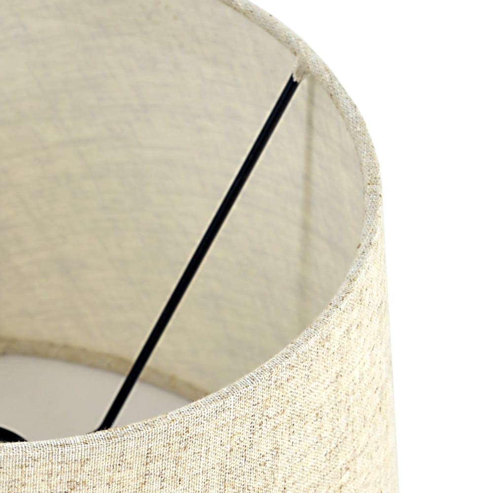 slide 4 of 6, allen + roth Allen + roth 7-in x 10-in Tan Linen Fabric Drum Lamp Shade 7-in x 10-in Tan Linen Fabric Drum Lamp Shade, 1 ct