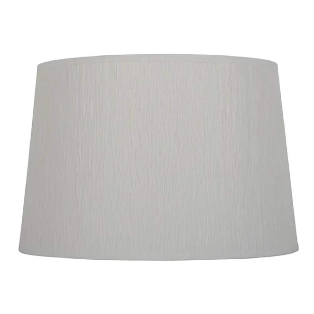 slide 1 of 6, allen + roth 10-in x 15-in White Paper Drum Lamp Shade, 1 ct