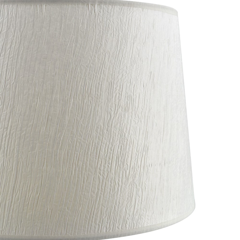 slide 5 of 6, allen + roth 10-in x 15-in White Paper Drum Lamp Shade, 1 ct