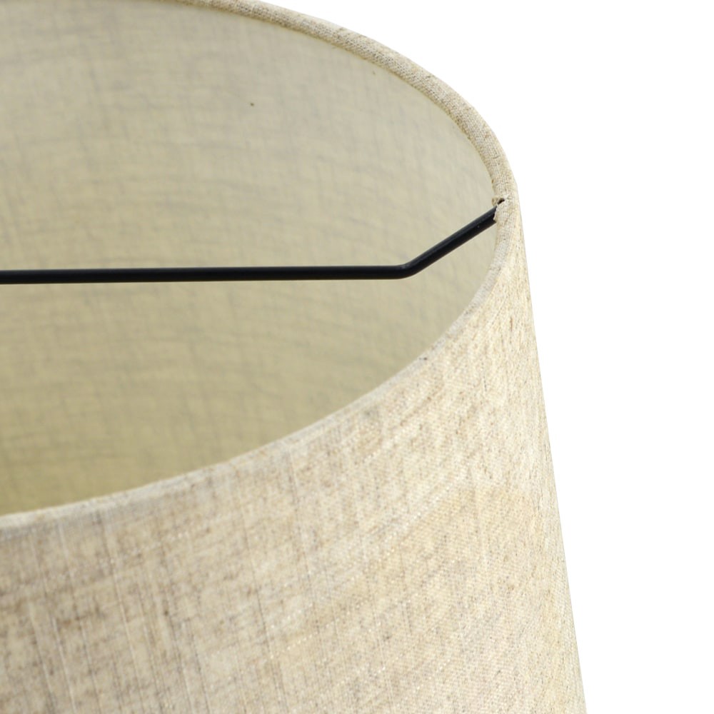 slide 4 of 6, allen + roth Allen + roth 9-in x 13-in Tan Linen Fabric Drum Lamp Shade 9-in x 13-in Tan Linen Fabric Drum Lamp Shade, 1 ct