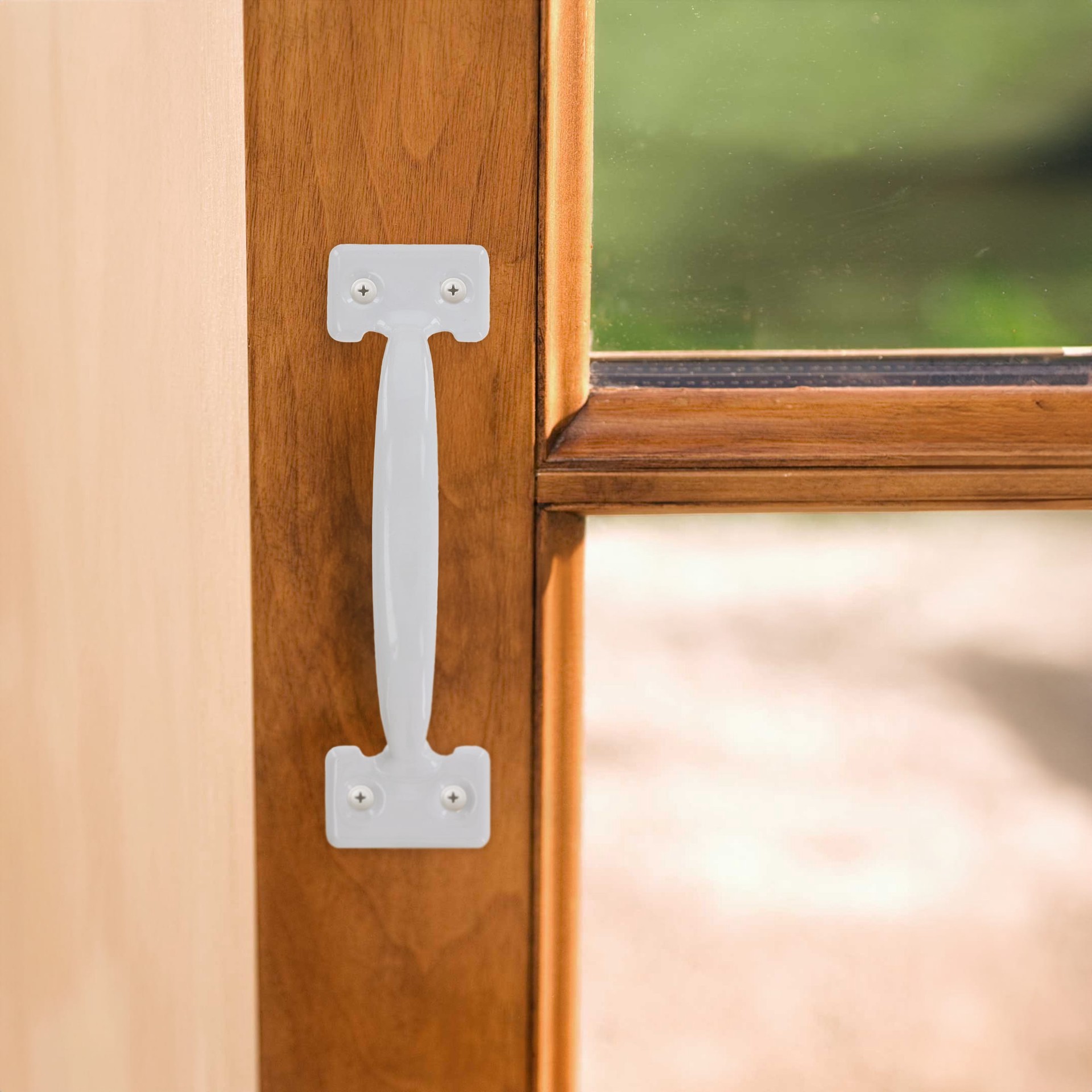 slide 5 of 6, RELIABILT Gloss White Screen door Replacement Pull handle, 1 ct