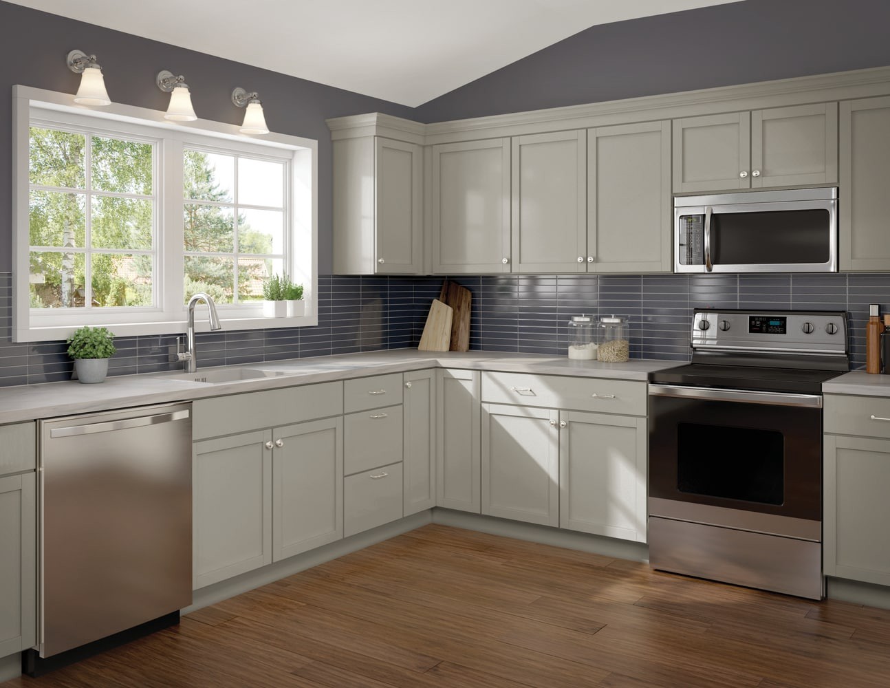 slide 2 of 6, Project Source Burlington Cabinet Touch-up Kit 2 W x 2 H x 0.1 D Gray Painted, 1 ct