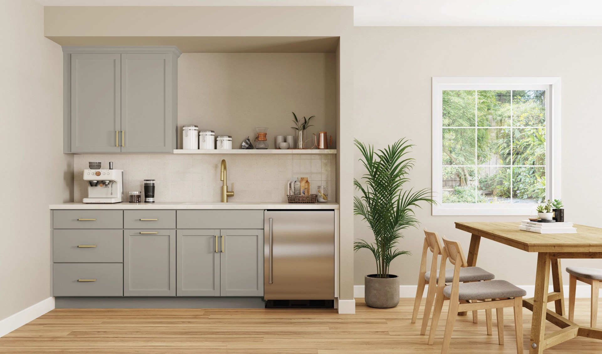 slide 6 of 6, Project Source Burlington Cabinet Touch-up Kit 2 W x 2 H x 0.1 D Gray Painted, 1 ct