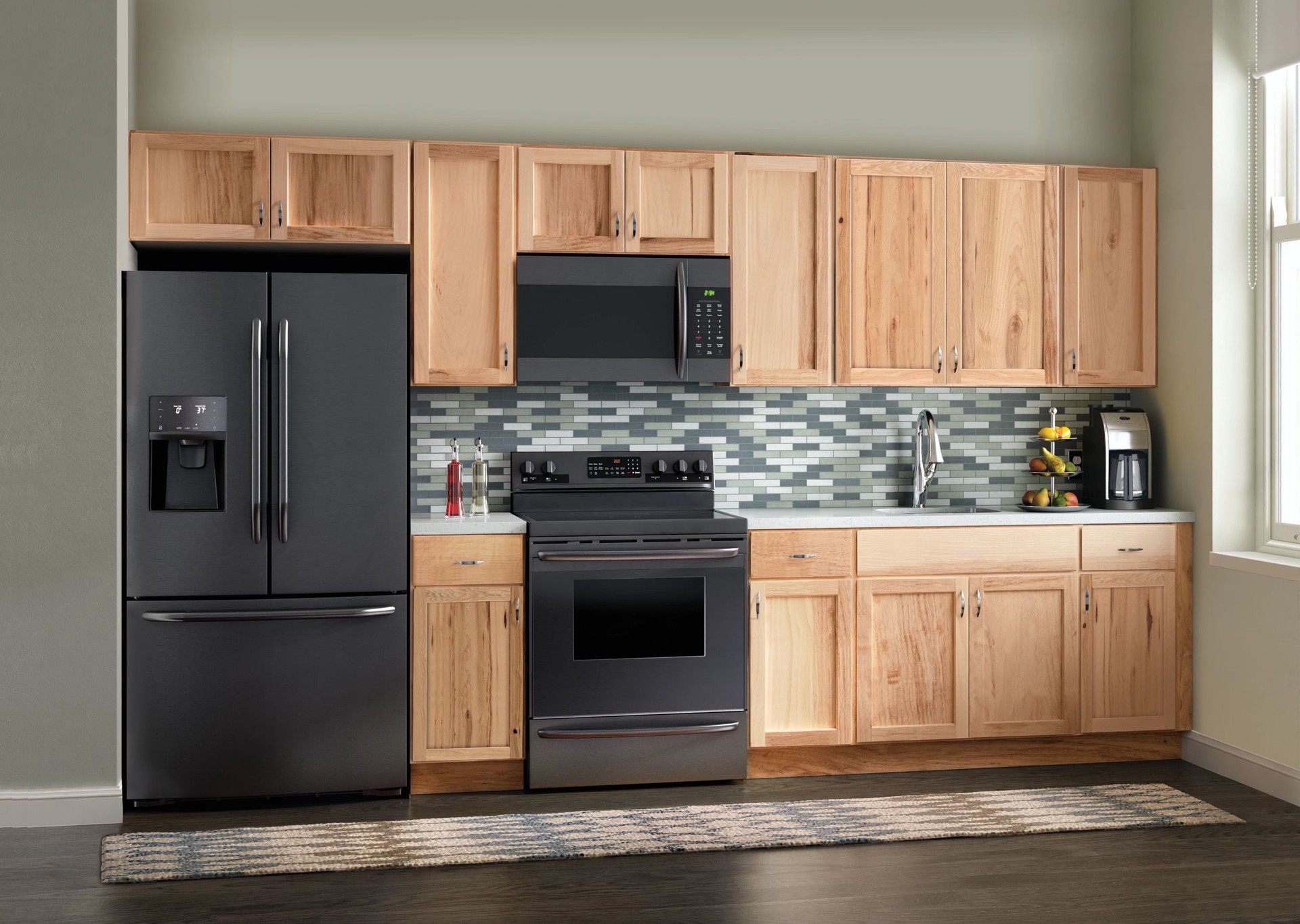 slide 5 of 6, Project Source Branson Cabinet Fill Strip 3-in W x 30-in H x 0.8-in D Hickory Stained, 1 ct