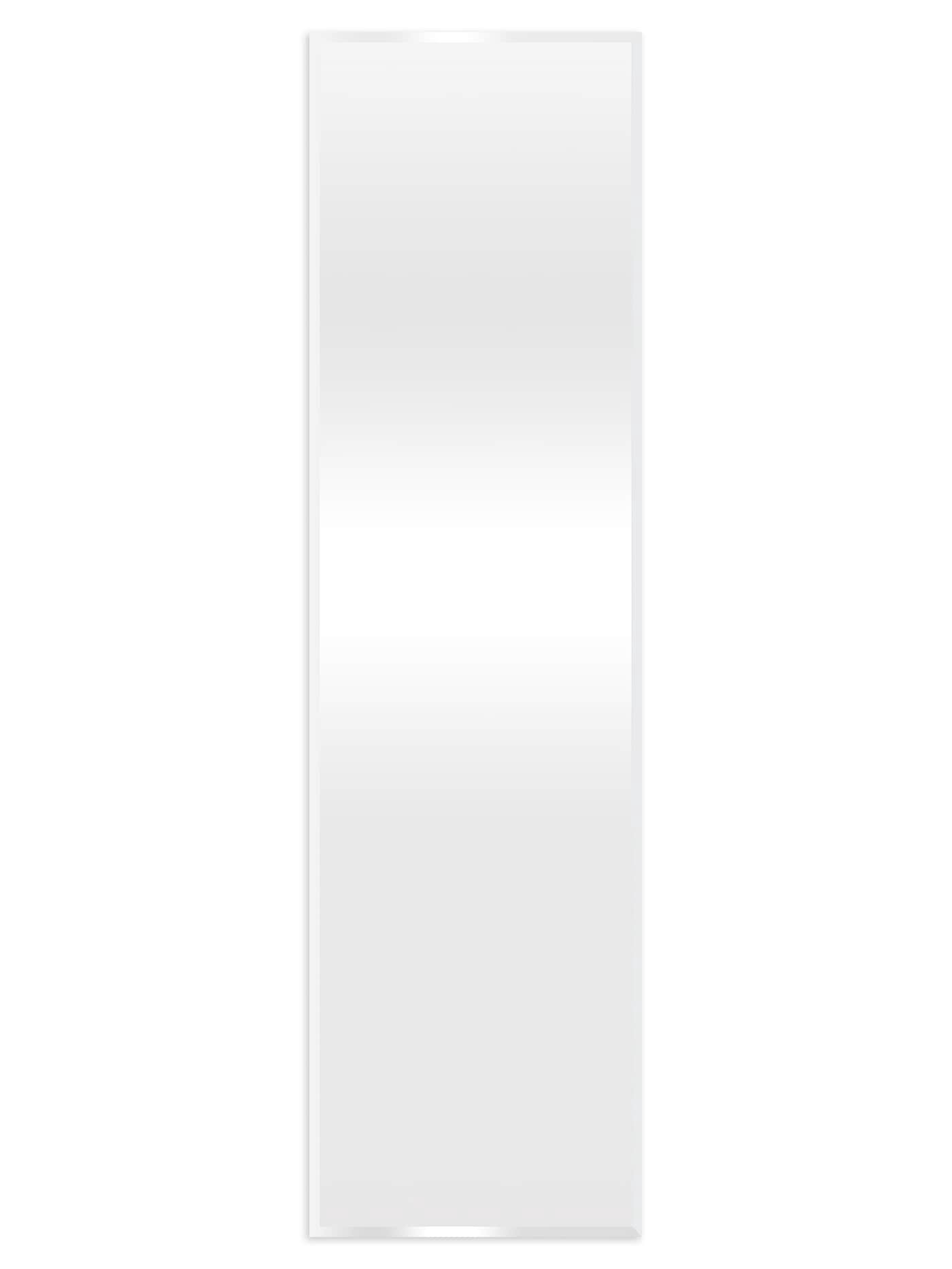 slide 3 of 6, Project Source 16-in W x 58.0-in H Rectangle Silver Beveled Frameless Full Length Wall Mirror, 1 ct