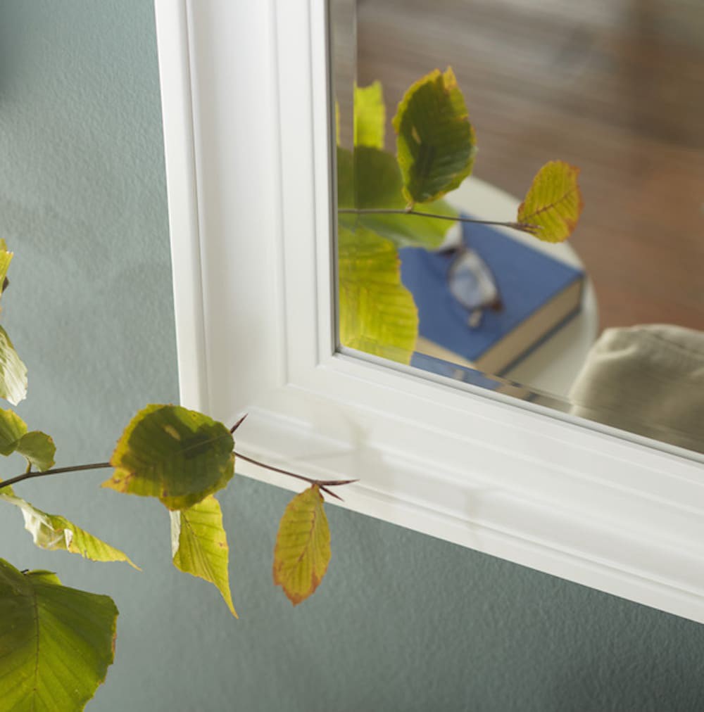 slide 5 of 5, allen + roth 26-in W x 32-in H White Beveled Wall Mirror, 1 ct