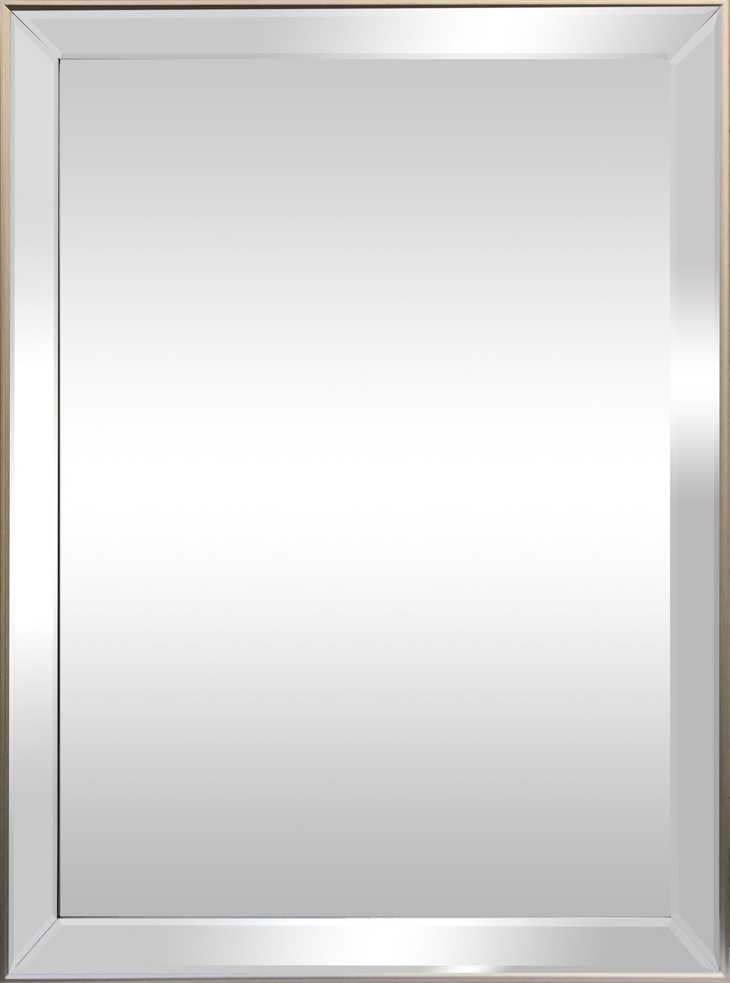 slide 2 of 5, Style Selections 22.5-in W x 30.5-in H Rectangle Silver Framed Wall Mirror, 1 ct