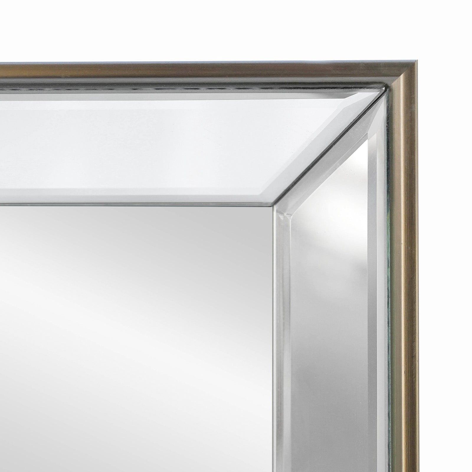 slide 4 of 5, Style Selections 22.5-in W x 30.5-in H Rectangle Silver Framed Wall Mirror, 1 ct