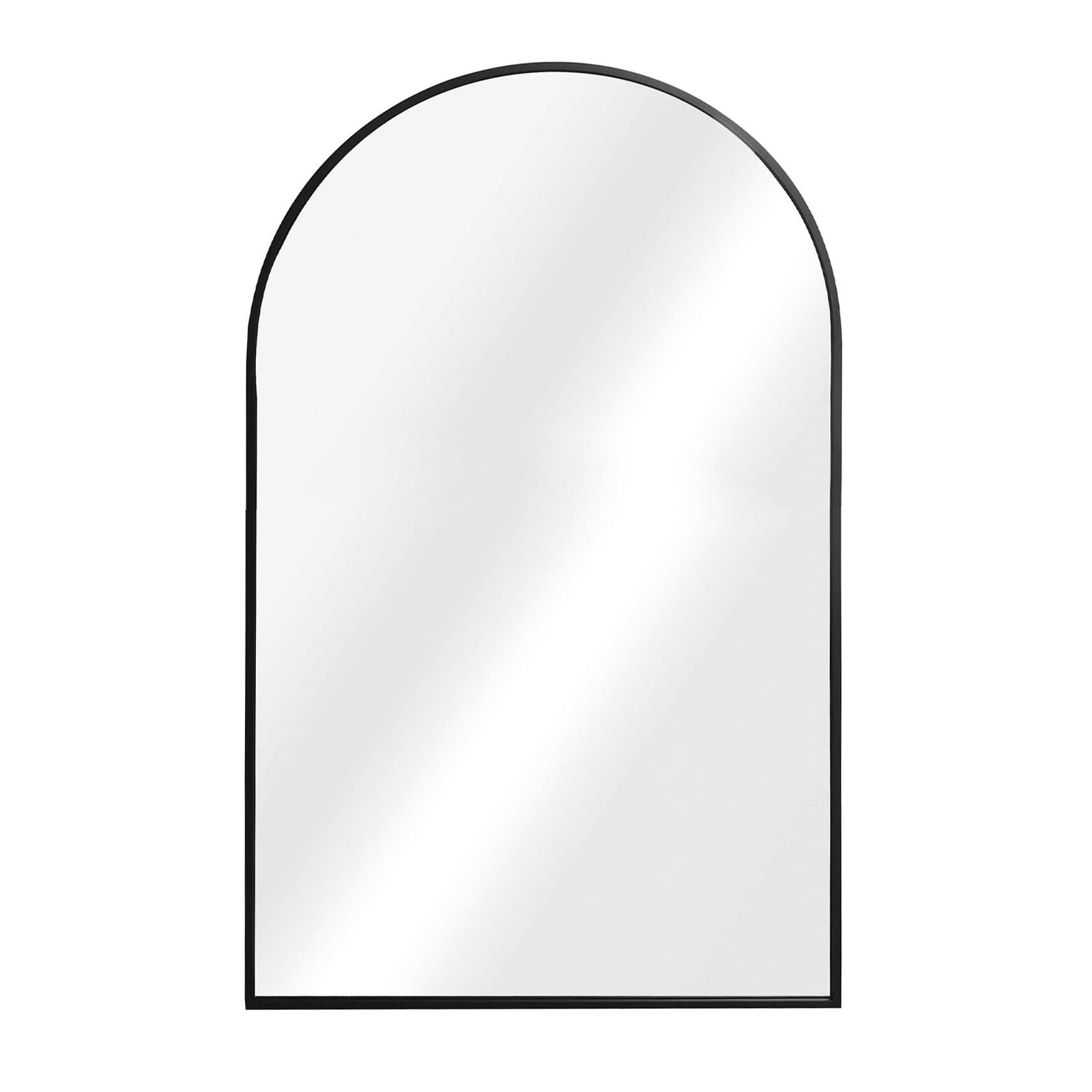 slide 2 of 6, Origin 21 24-in W x 39.0-in H Arch Black Framed Wall Mirror, 1 ct