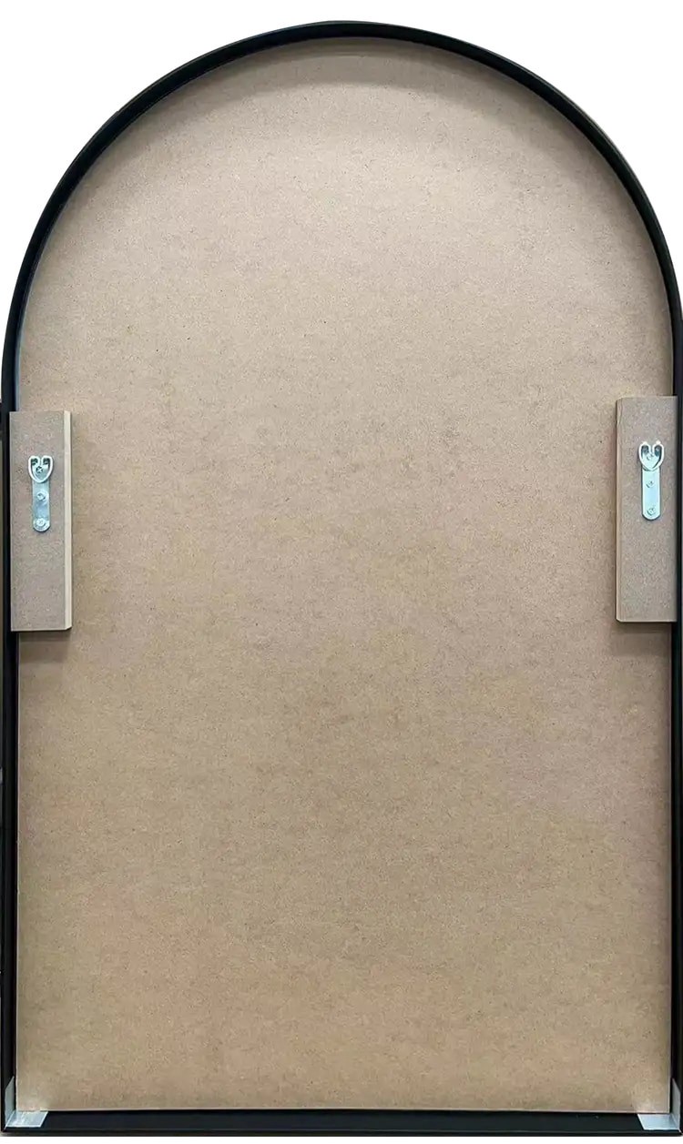 slide 6 of 6, Origin 21 24-in W x 39.0-in H Arch Black Framed Wall Mirror, 1 ct