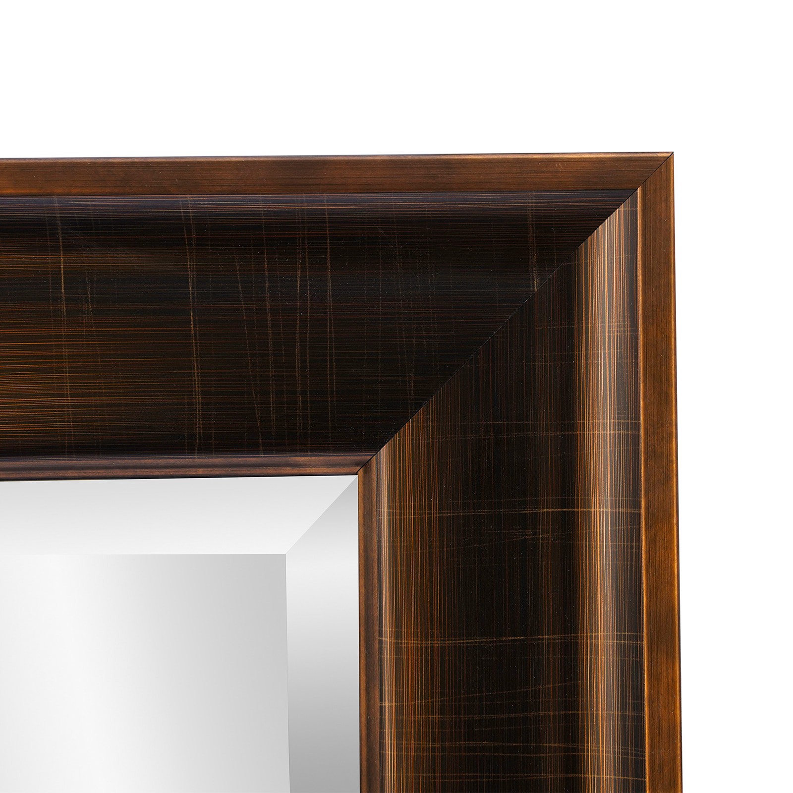 slide 4 of 6, allen + roth 30-in W x 40.0-in H Rectangle Bronze Framed Wall Mirror, 1 ct