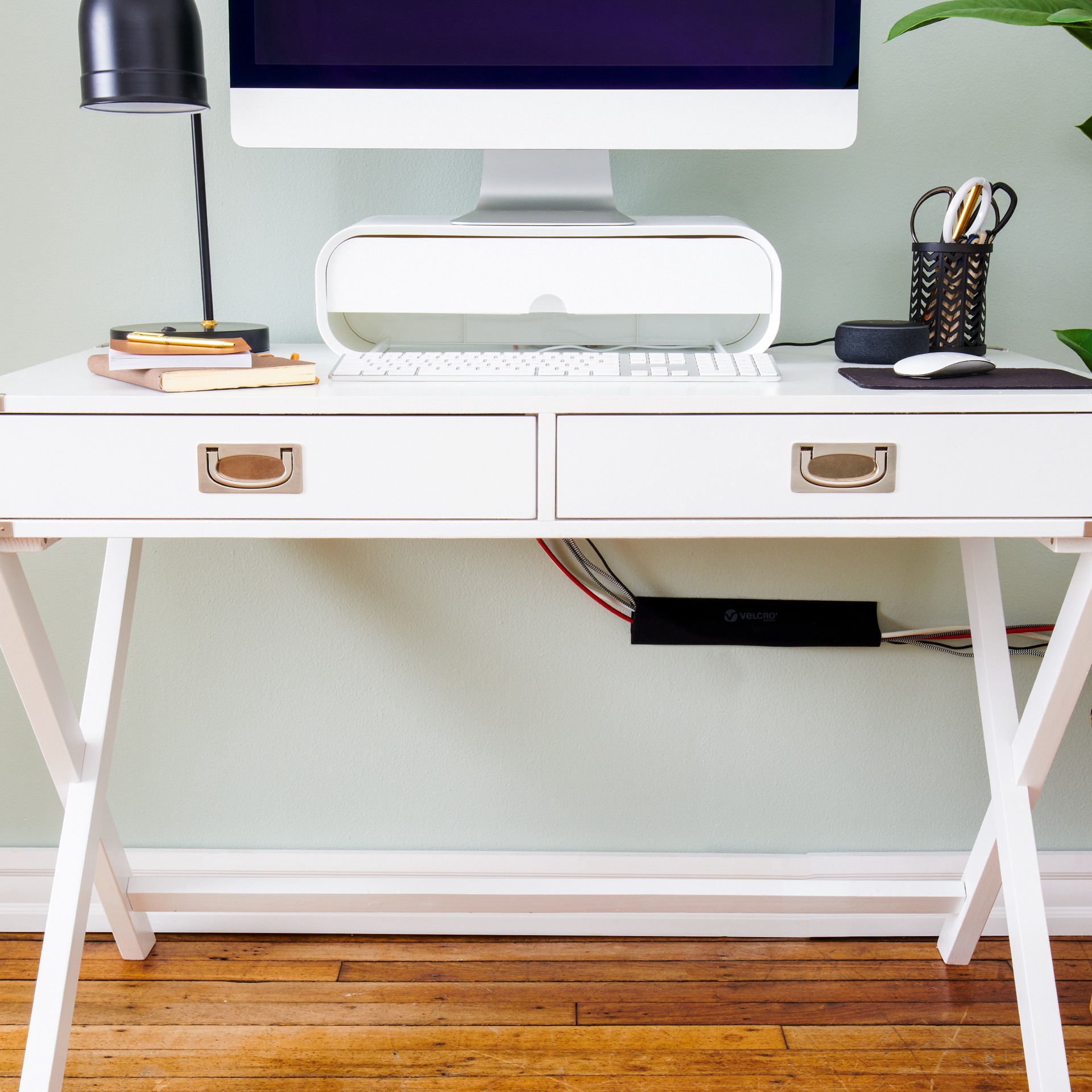 slide 3 of 6, VELCRO Brand 8 Inch Black Hooks Mountable Cable Sleeves 8in x 4.75in Black Hook loop fastener 2 -Pack, 1 ct