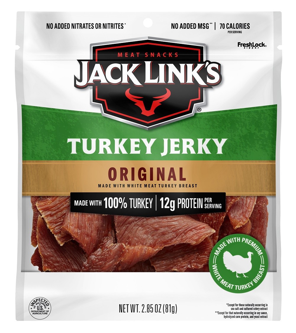 slide 1 of 1, Jack Link's Turkey Original Meat Snacks, 1 ct