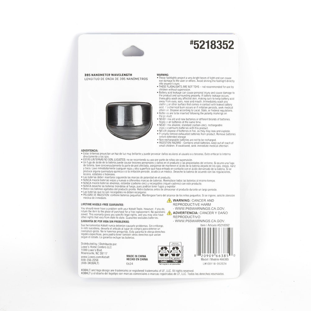 slide 3 of 6, Kobalt Blacklight 51 UV LED Flashlight, 1 ct