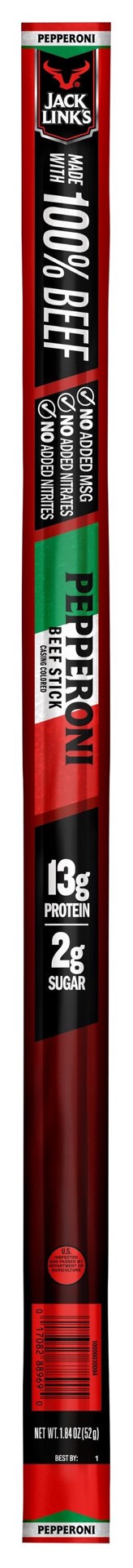 slide 1 of 1, Jack Link's Pepperoni Meat Snacks, 1 ct