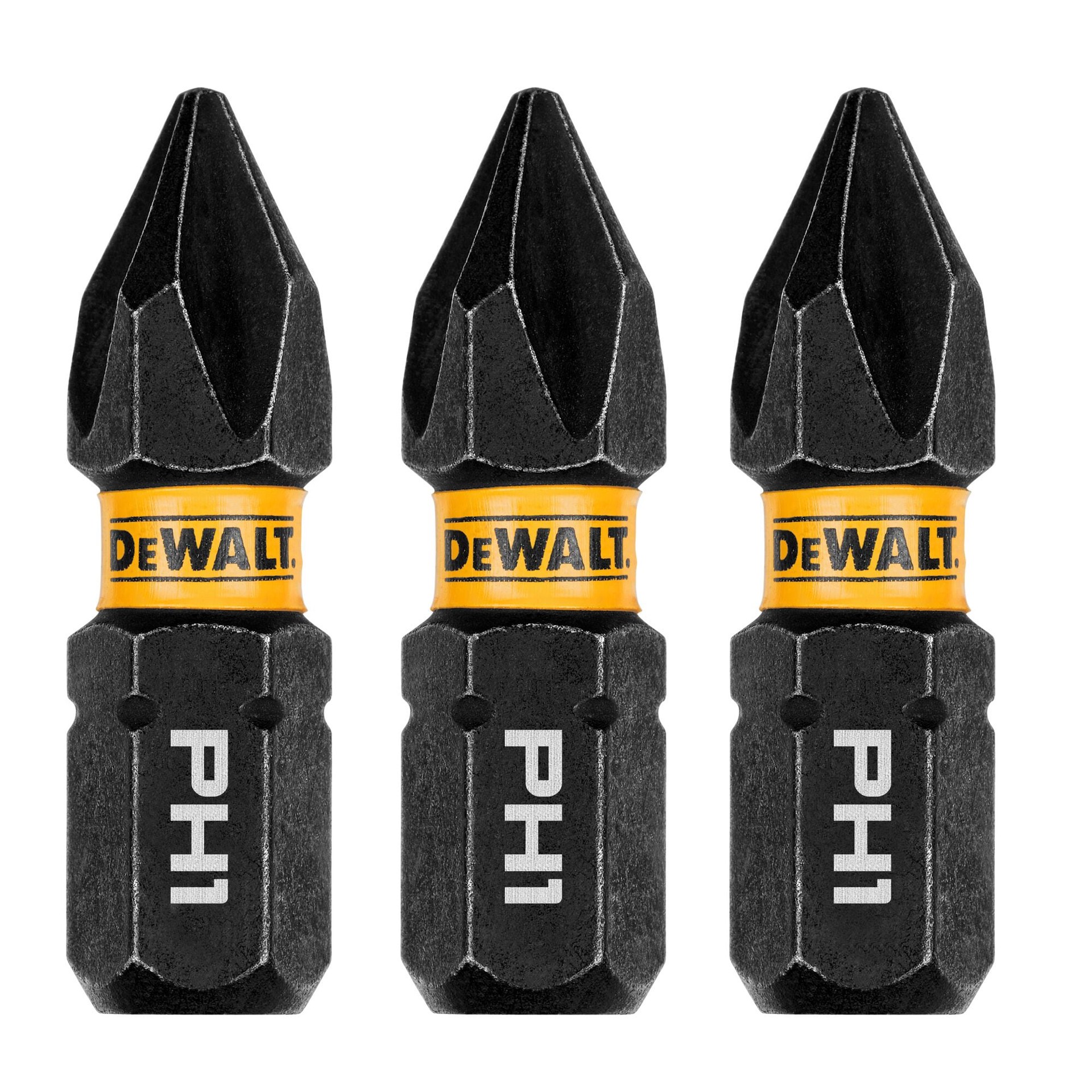 slide 3 of 6, DEWALT Flextorq 1/4-in x 1-in Phillips Impact Driver Bit 3 -Piece, 1 ct