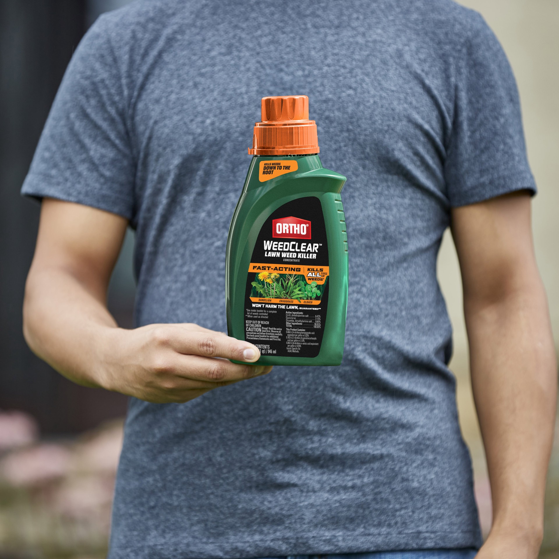 slide 4 of 6, ORTHO WeedClear 32.0 -fl oz Concentrate Lawn Weed Killer, 1 ct