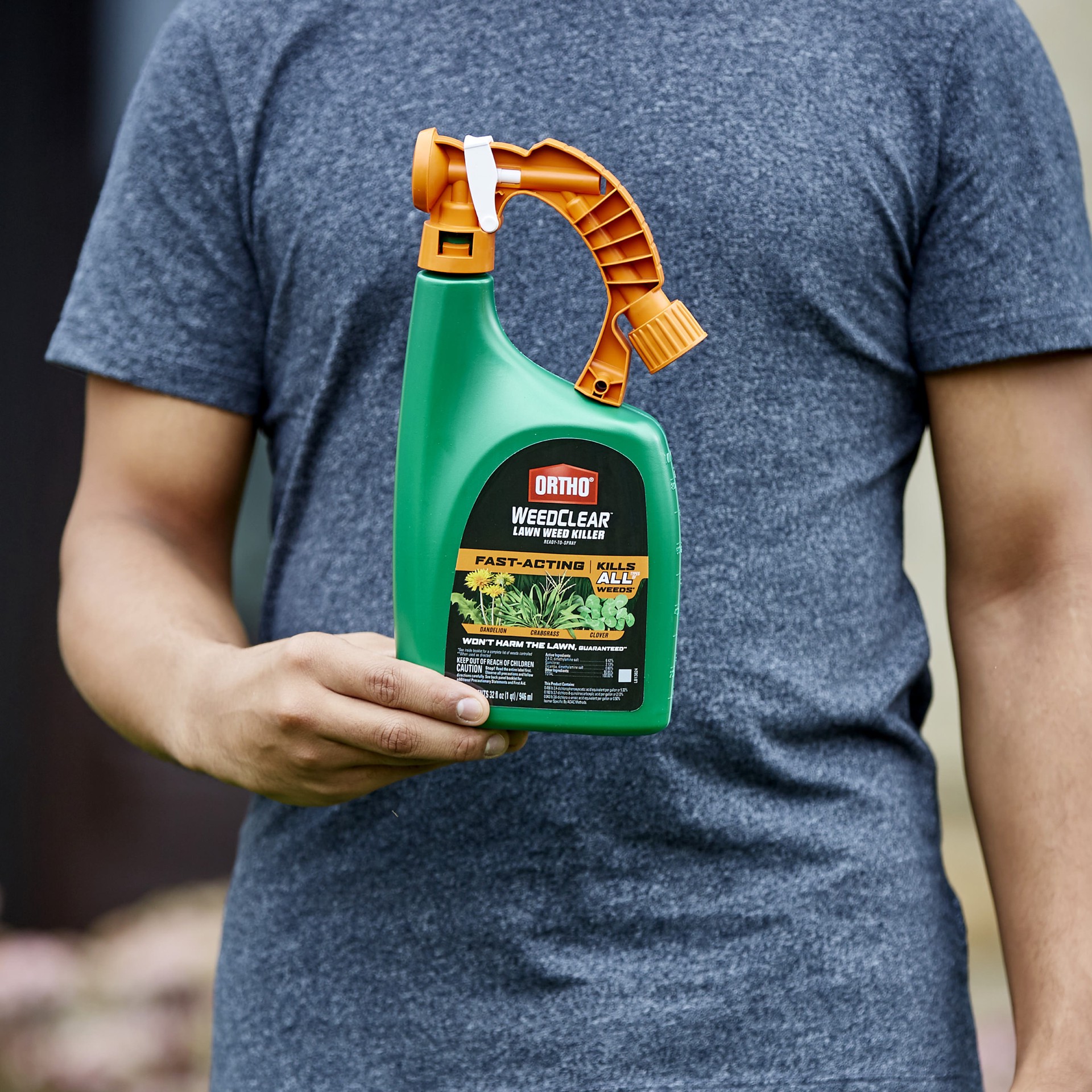 slide 3 of 6, ORTHO WeedClear 32 -fl oz Hose end sprayer Concentrate Lawn Weed Killer, 1 ct