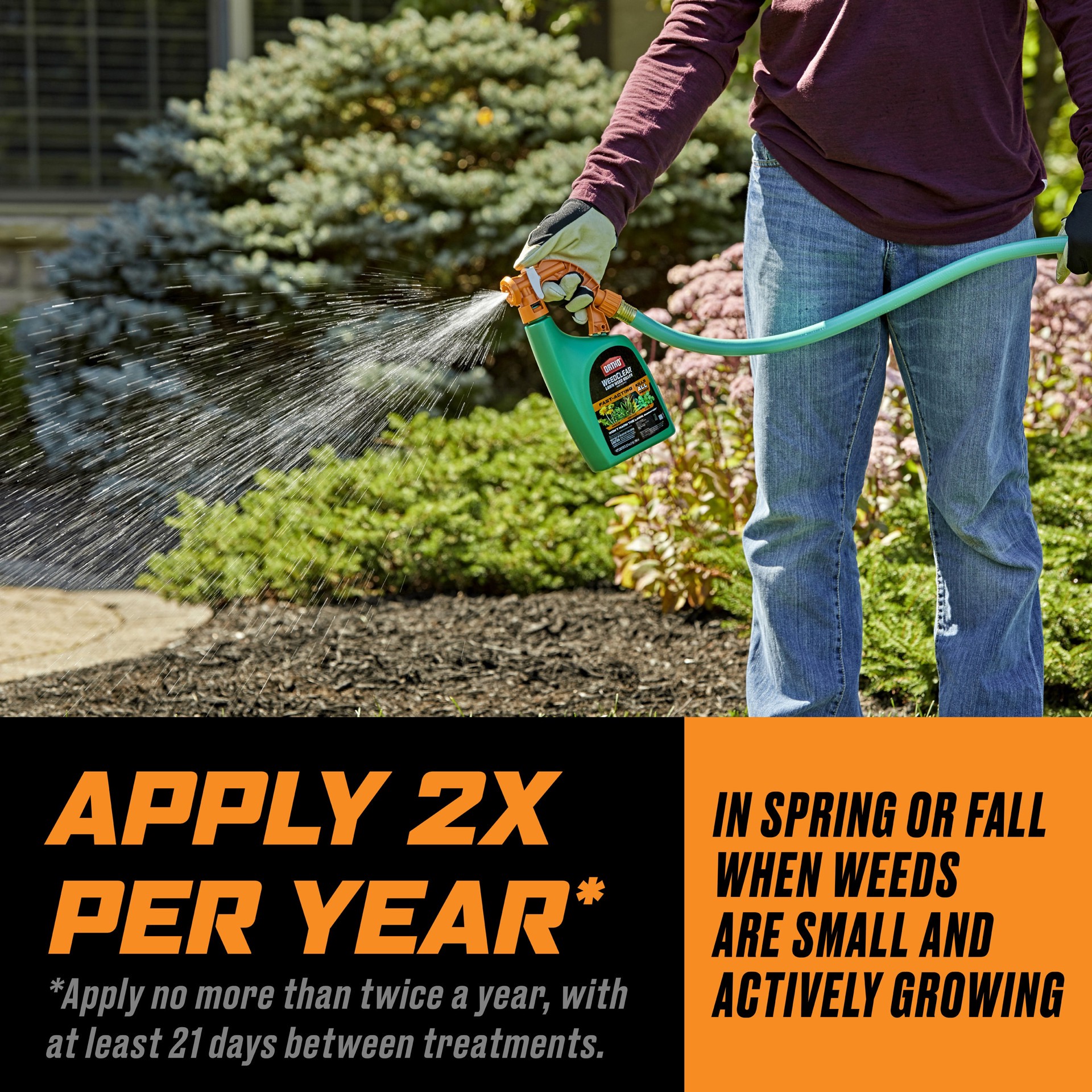 slide 6 of 6, ORTHO WeedClear 32 -fl oz Hose end sprayer Concentrate Lawn Weed Killer, 1 ct