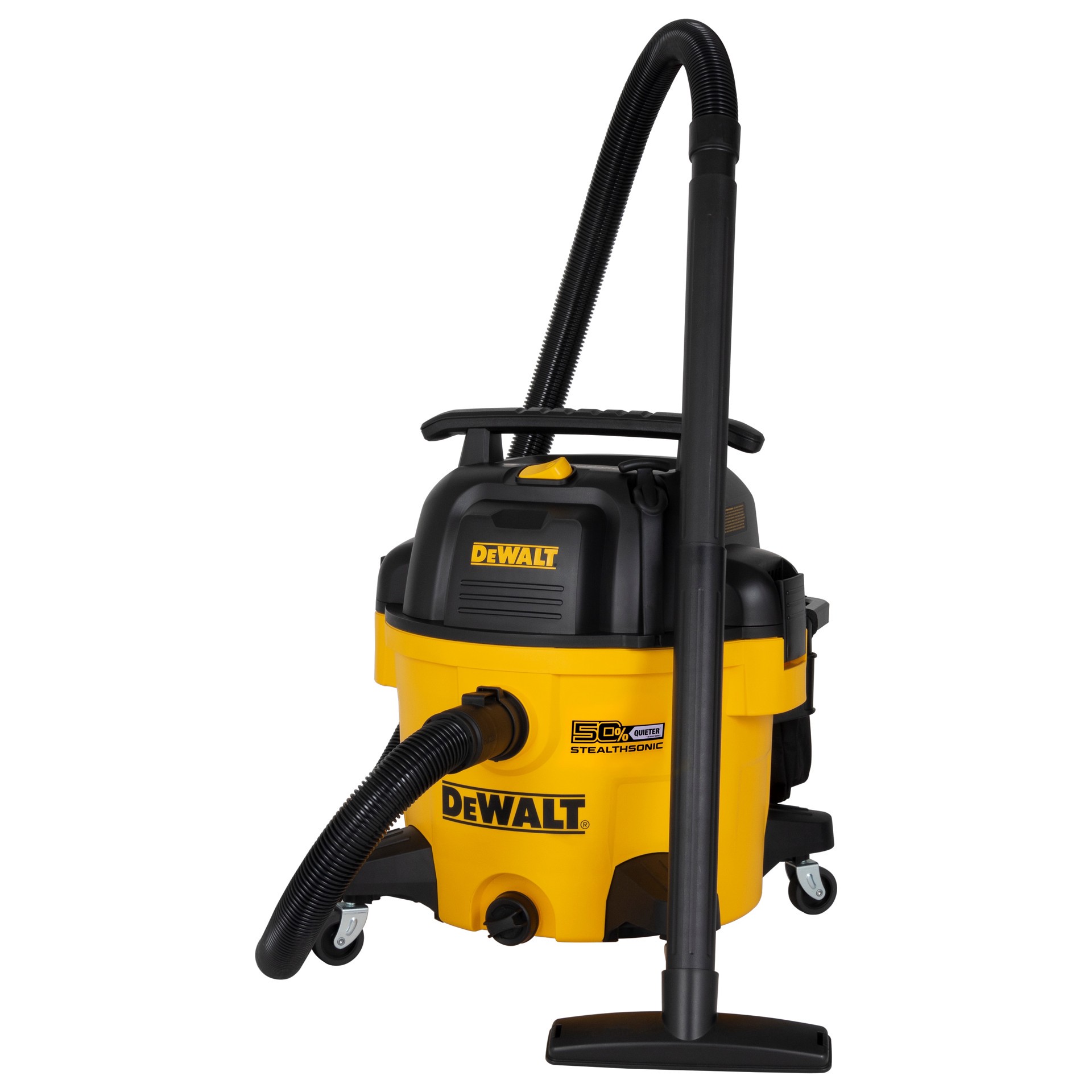 slide 2 of 6, DEWALT Stealthsonic Quiet 9-Gallon 5 HP Corded Wet/Dry Shop Vacuum with Accessories Included, 1 ct