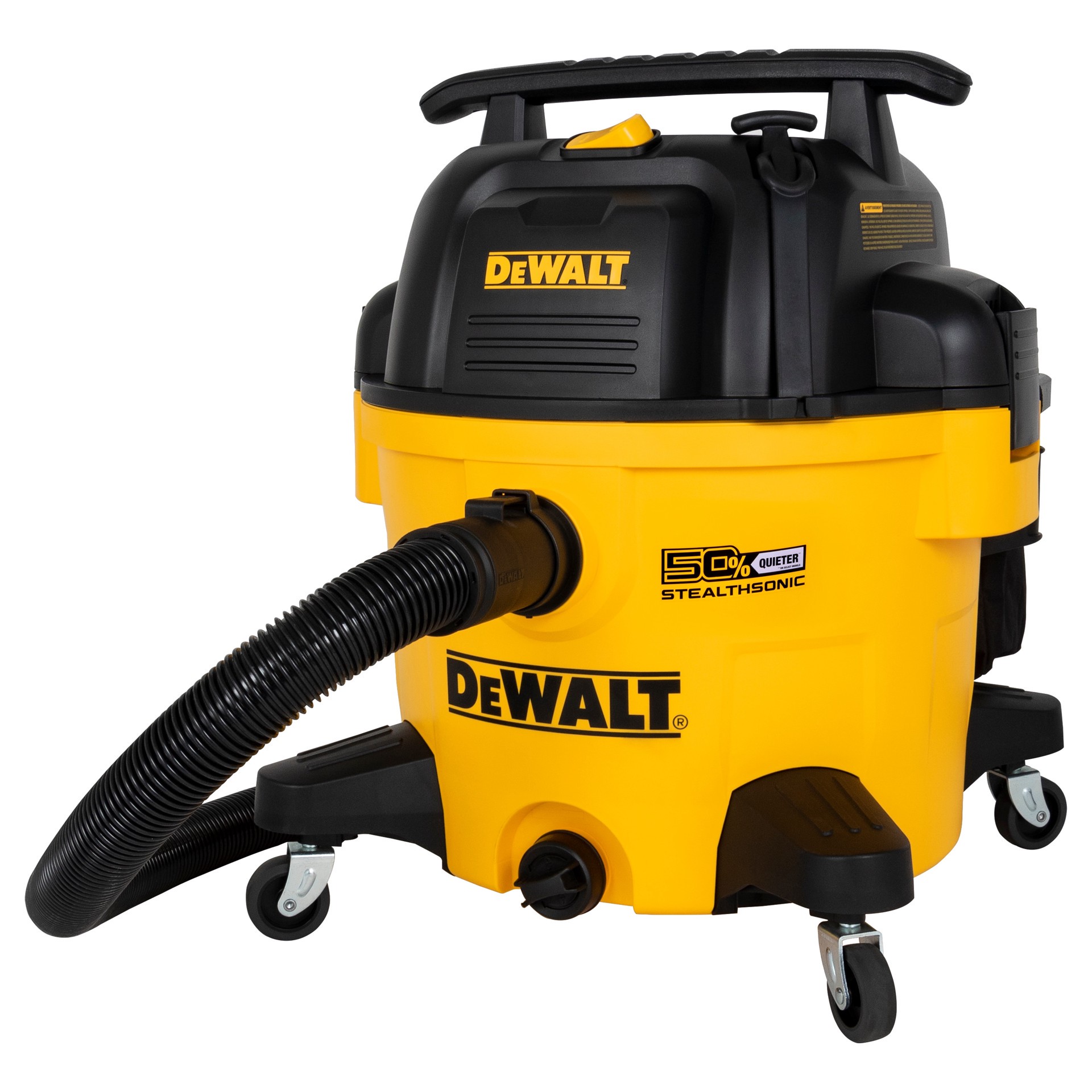 slide 3 of 6, DEWALT Stealthsonic Quiet 9-Gallon 5 HP Corded Wet/Dry Shop Vacuum with Accessories Included, 1 ct